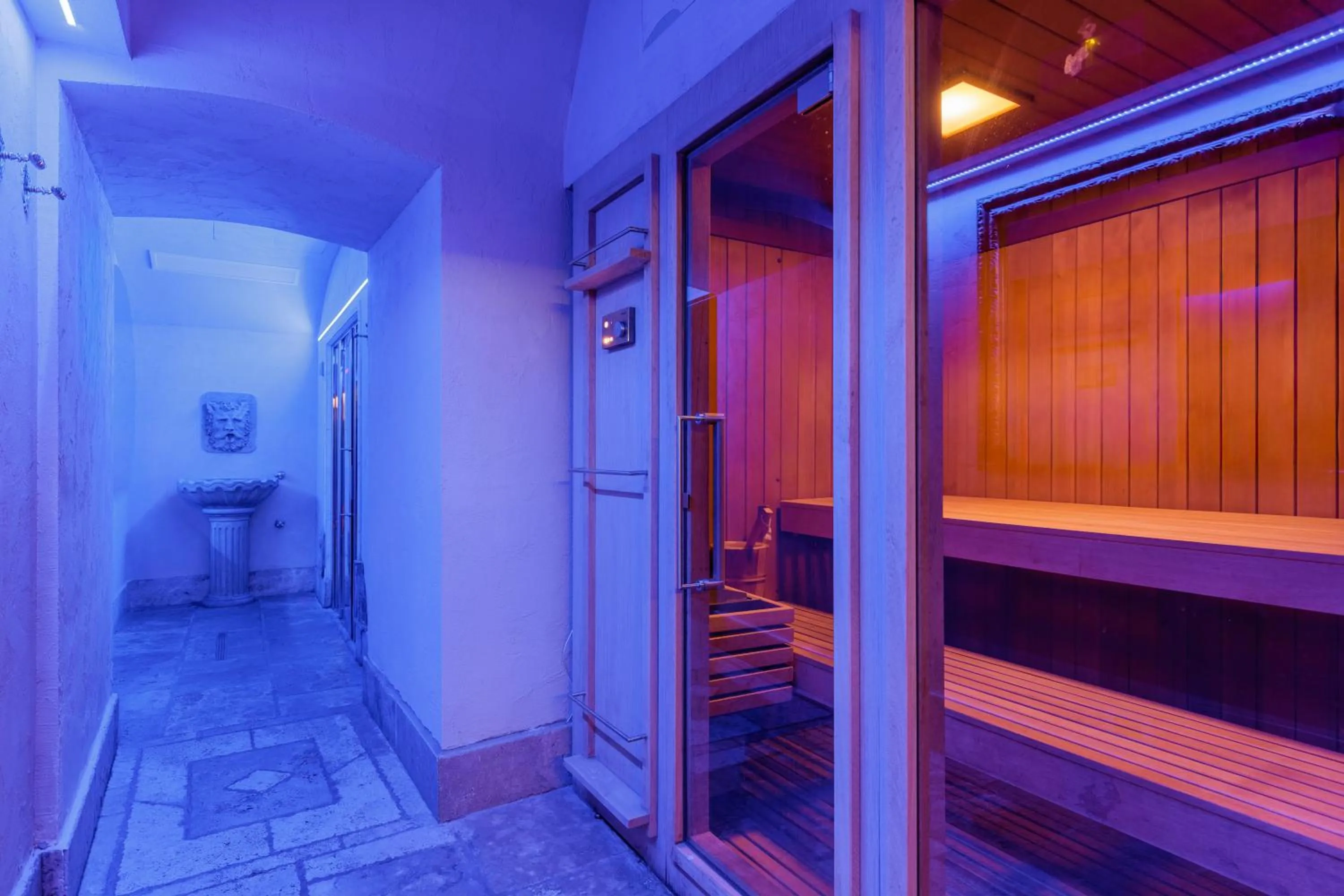 Sauna in Romanico Palace Luxury Hotel & SPA