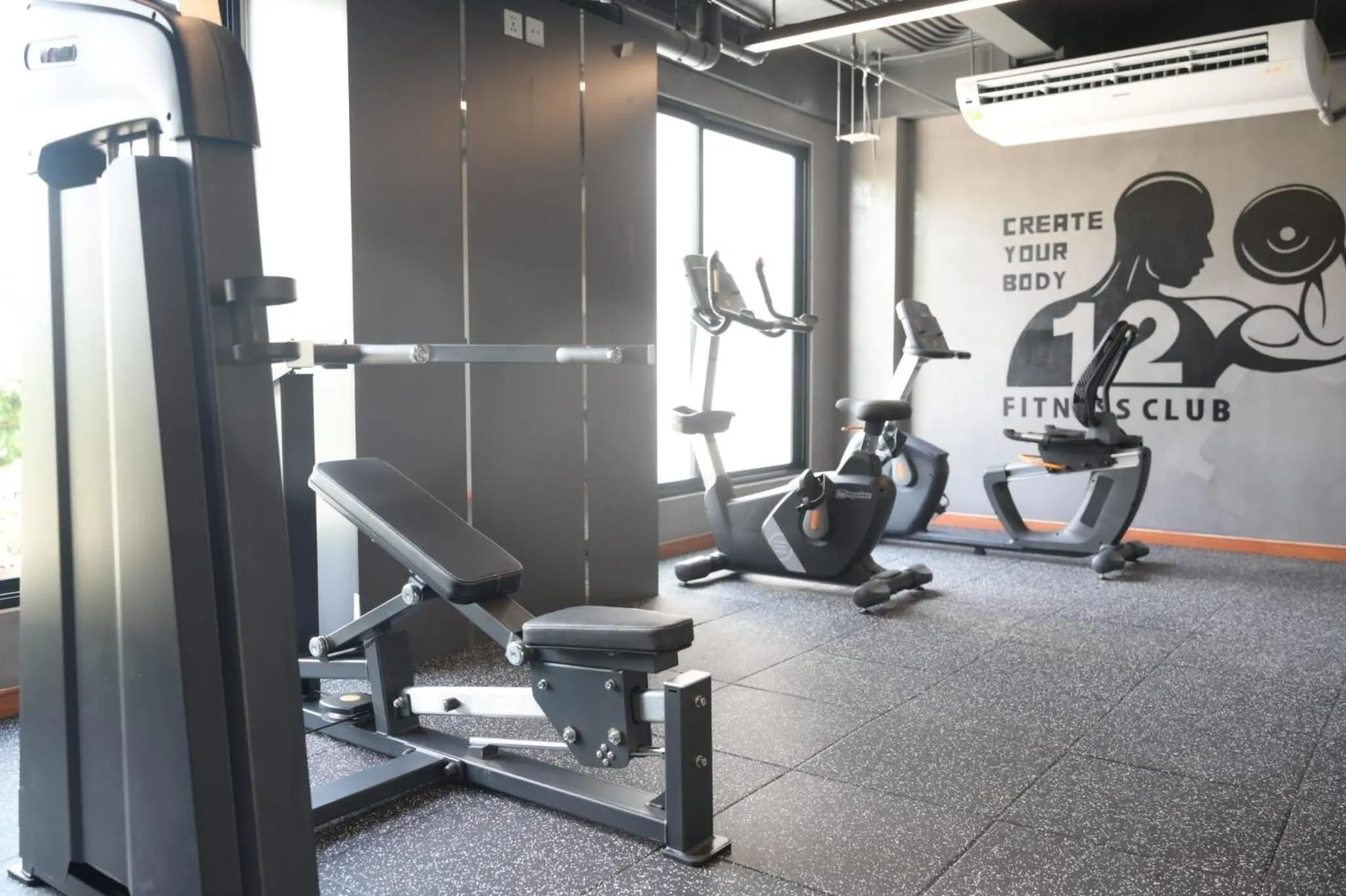 Fitness centre/facilities in 12 The Residence Hotel at Don Mueang Airport