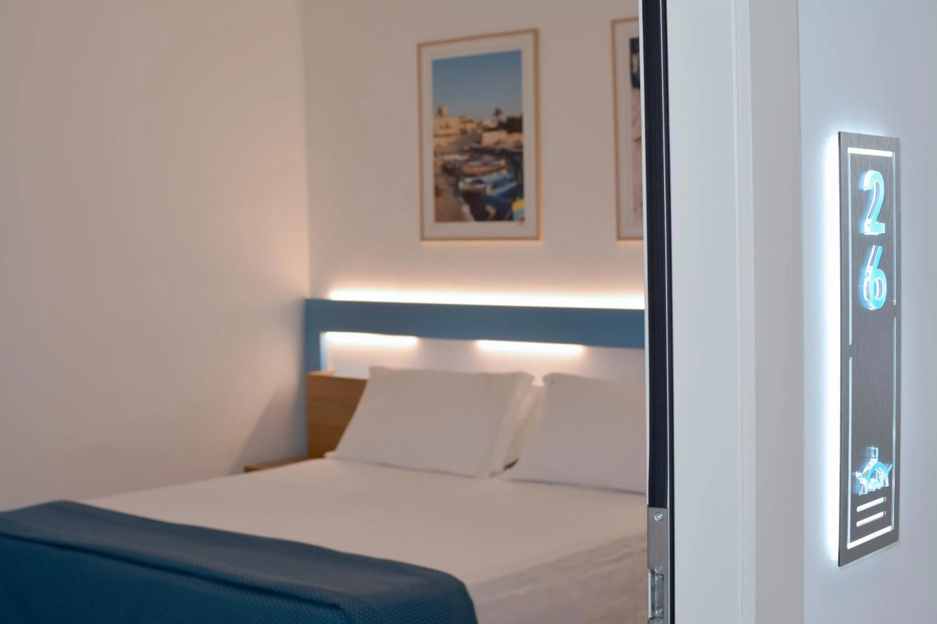 Bed in Hotel Miramare