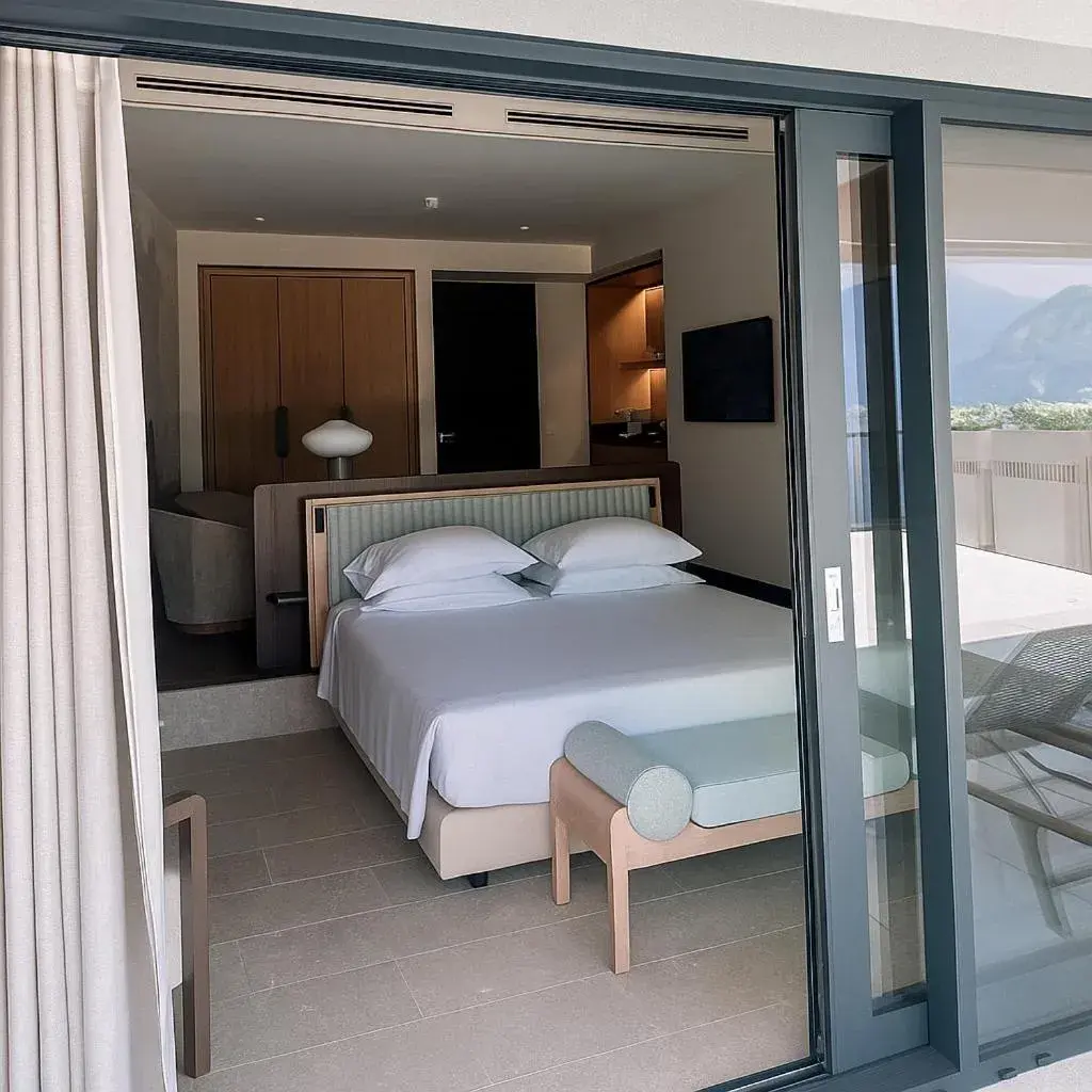 Bed in Hotel Il Perlo Bed in Hotel Il Perlo