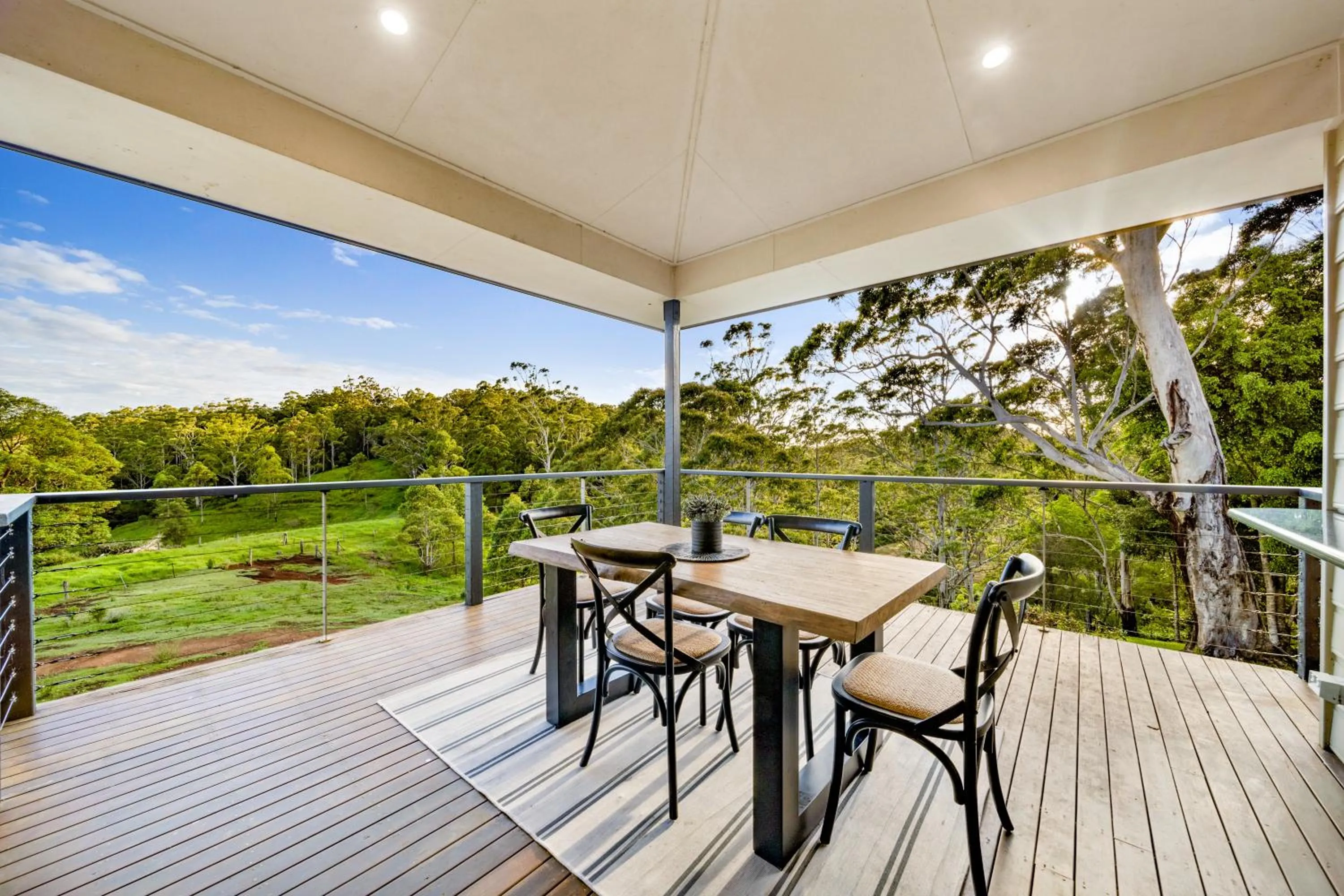 Balcony/Terrace in Whispering Valley Cottage Retreat