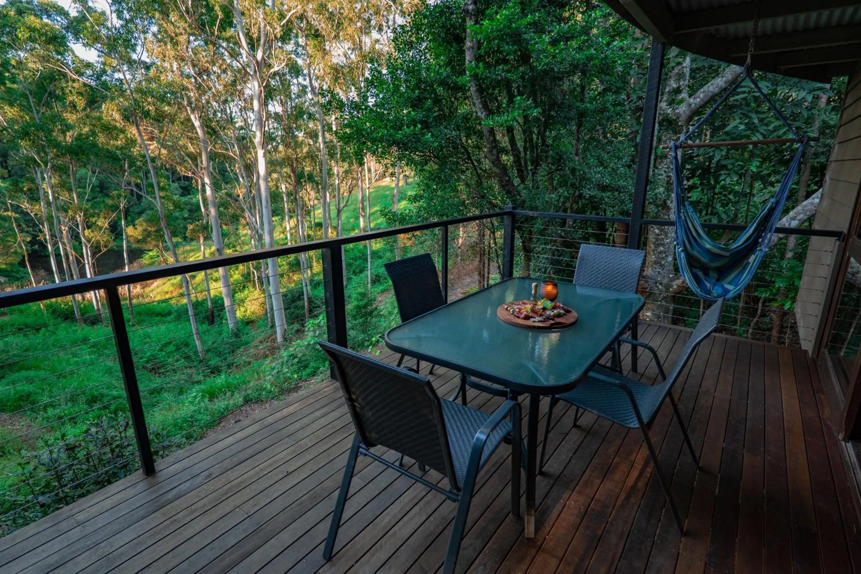 Balcony/Terrace in Whispering Valley Cottage Retreat