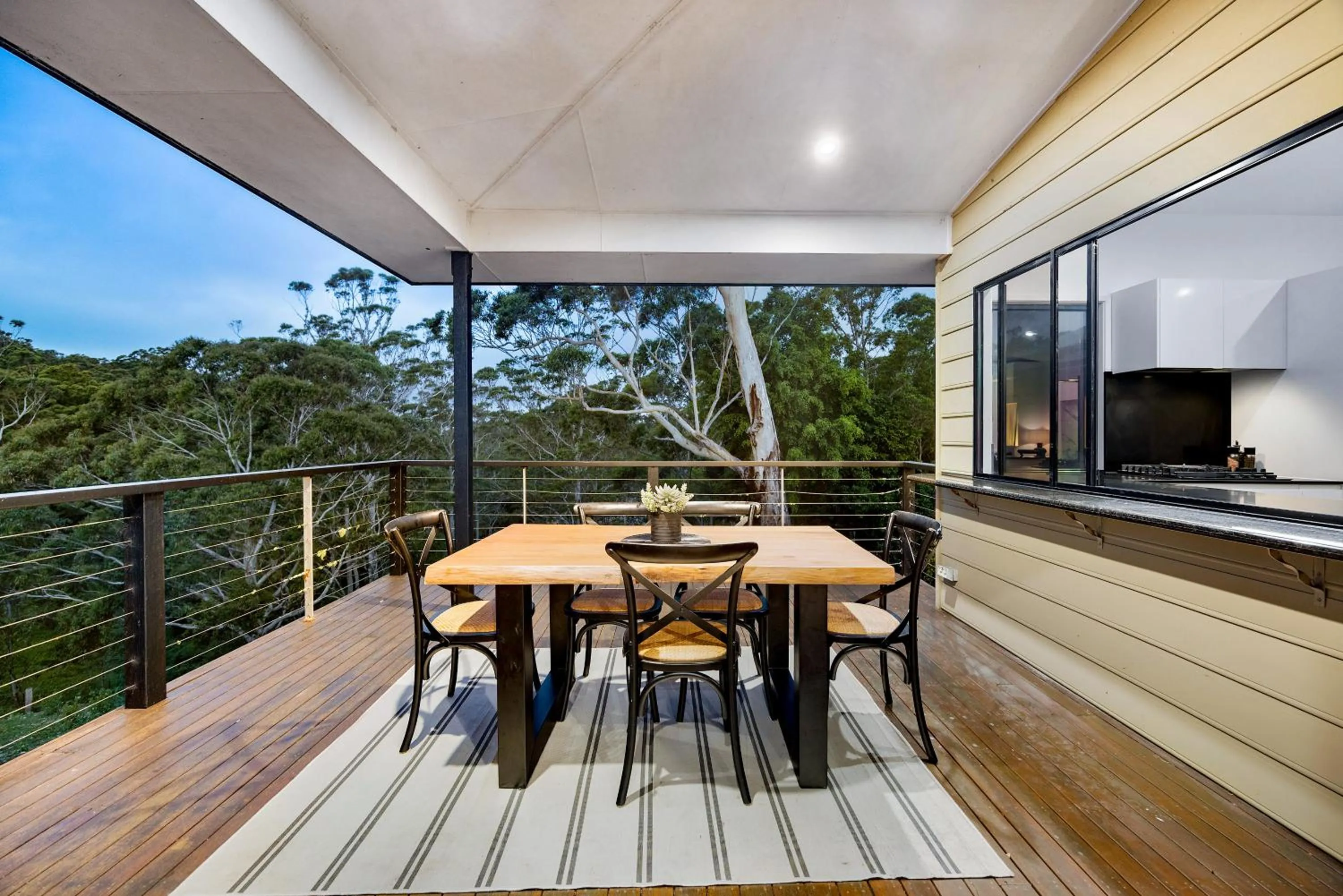 Patio in Whispering Valley Cottage Retreat