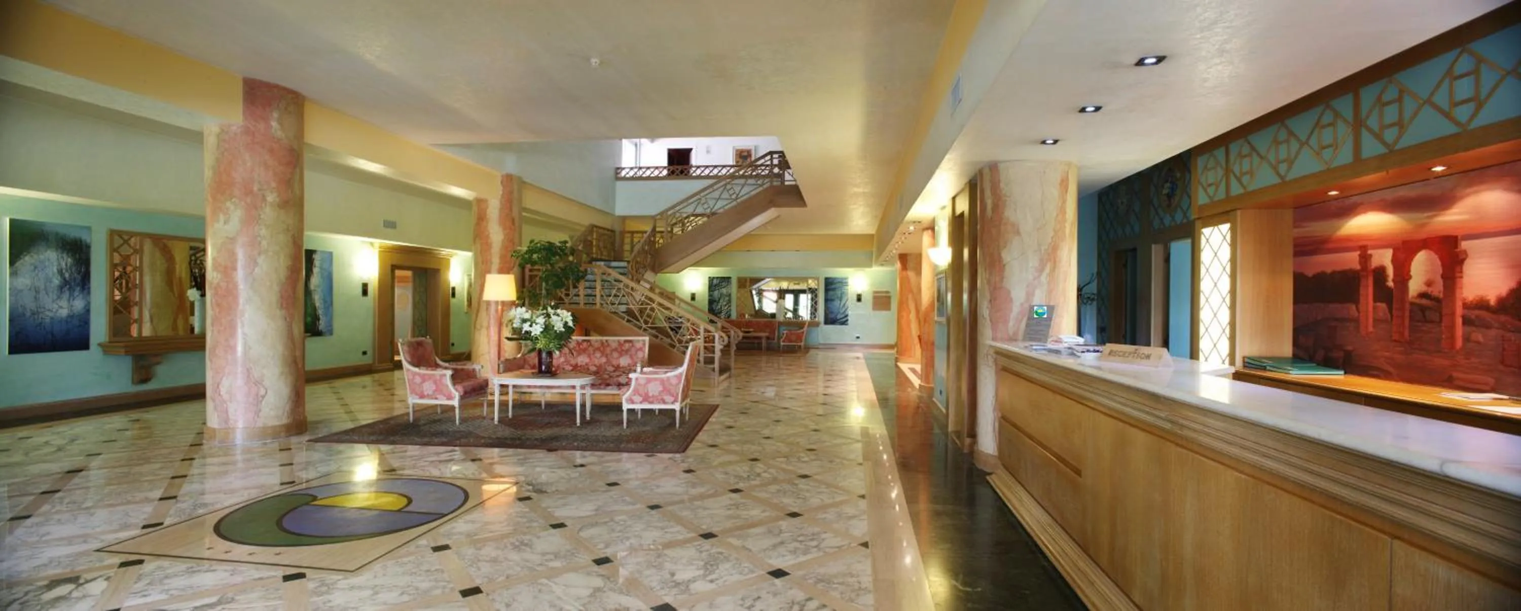 Lobby or reception in Hotel Oliveto