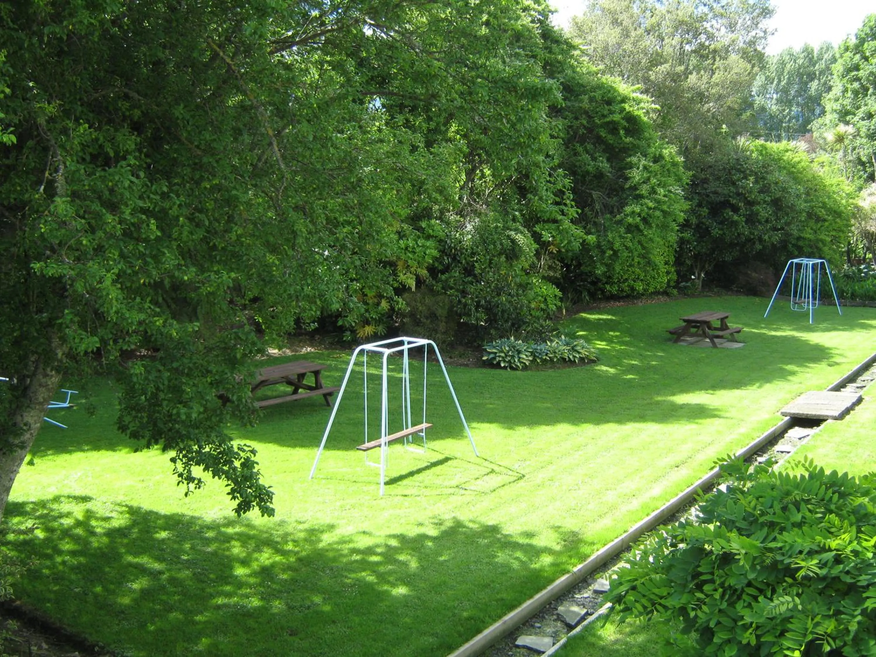 Garden view in Golden Bay Motel