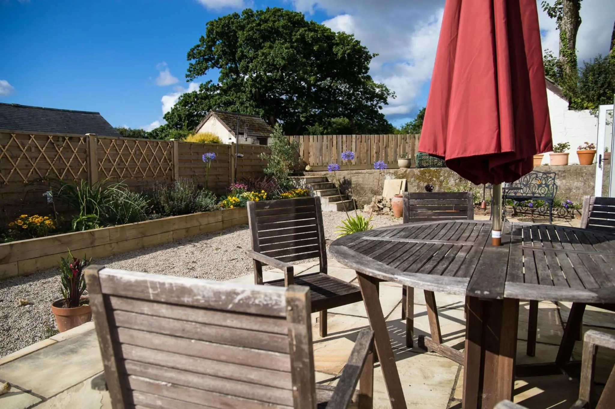 Patio in Tresithick Vean Bed and Breakfast