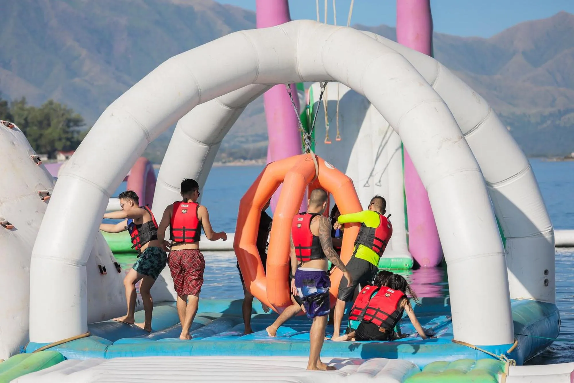 Aqua park in Whiterock Beach Hotel and Waterpark