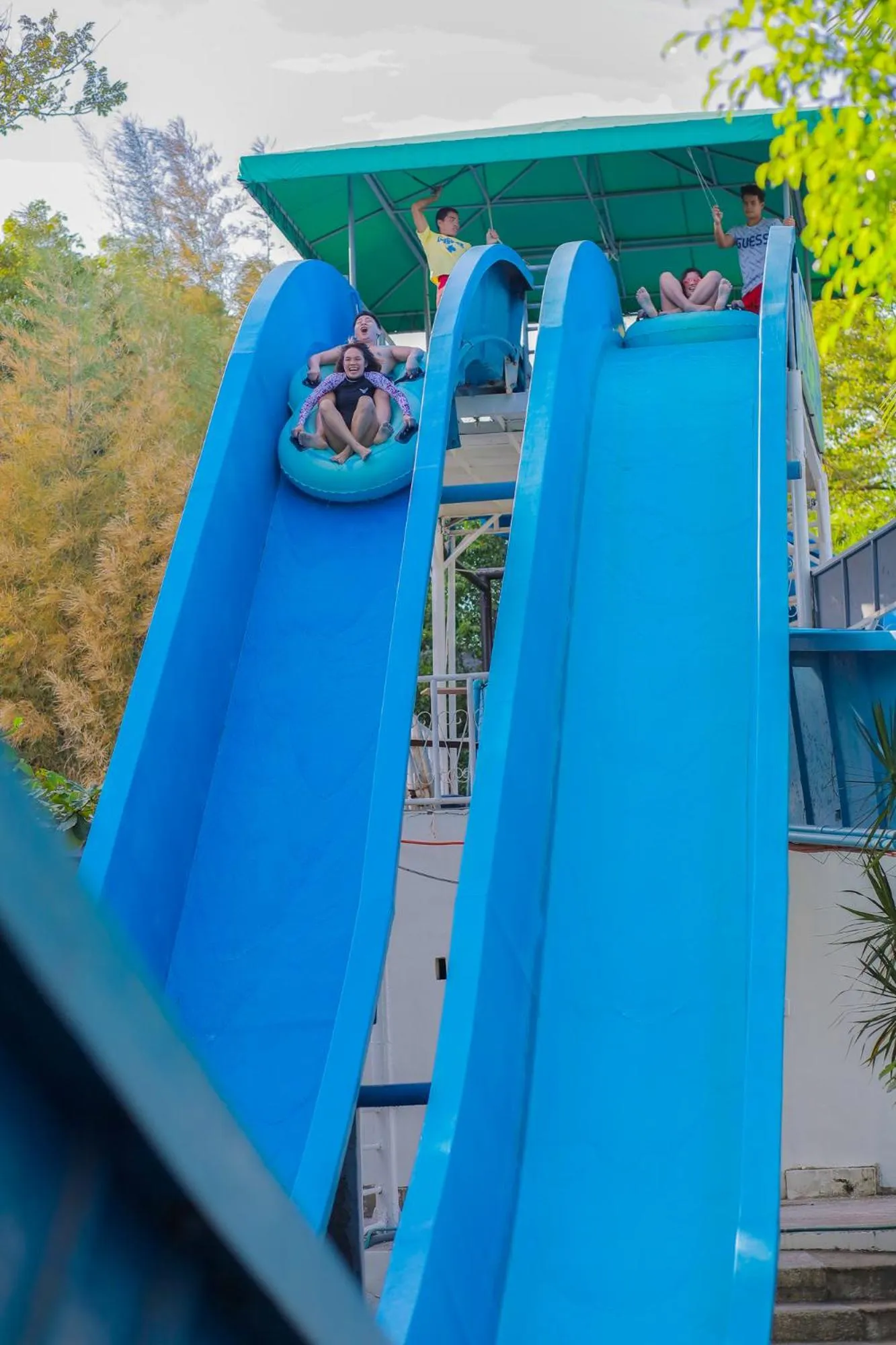 Aqua park in Whiterock Beach Hotel and Waterpark