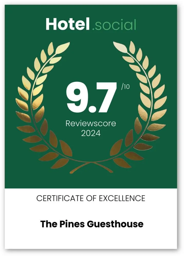 Certificate/Award in The Pines Guest House