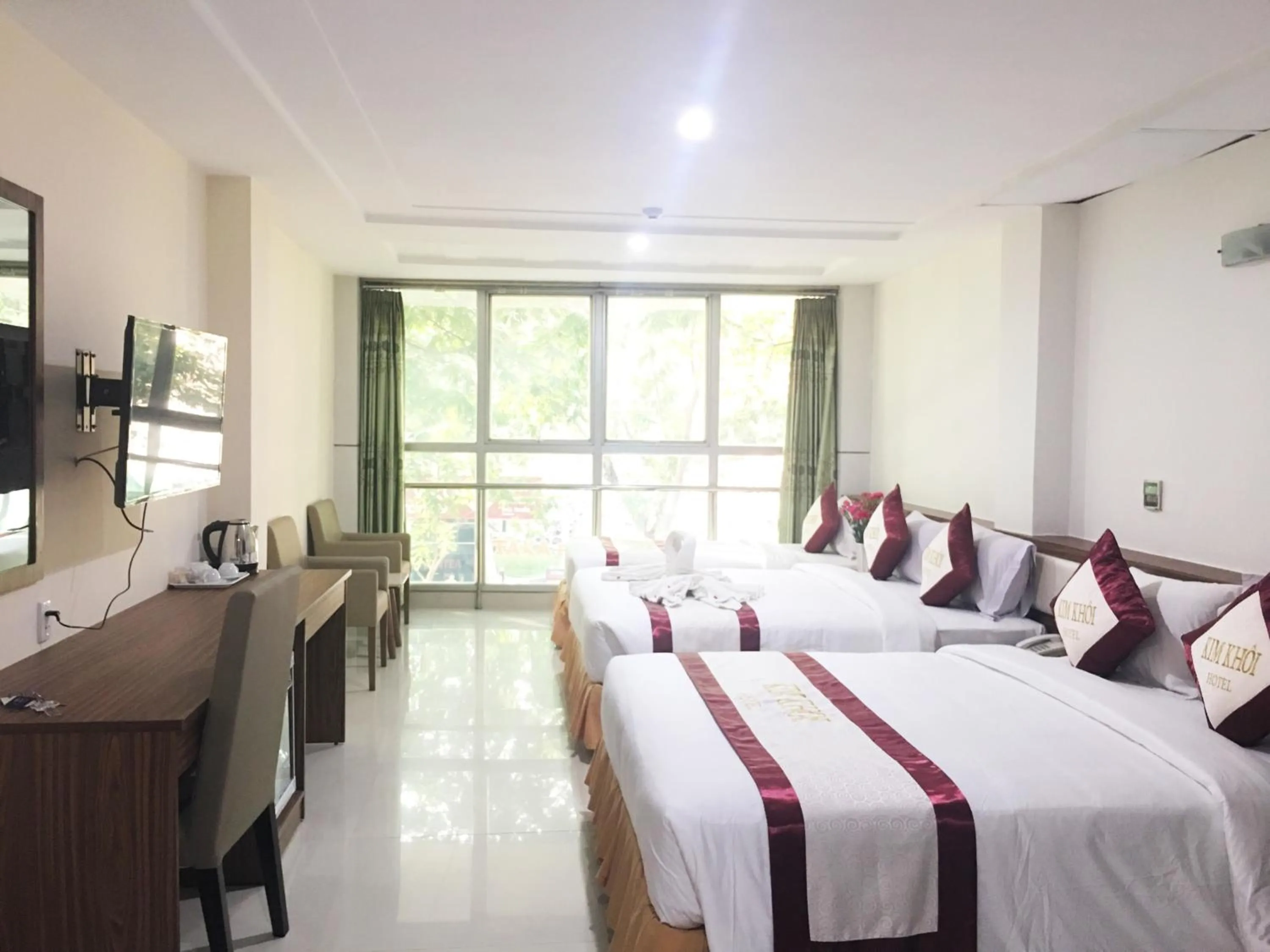 Bed in Kim Khoi Hotel