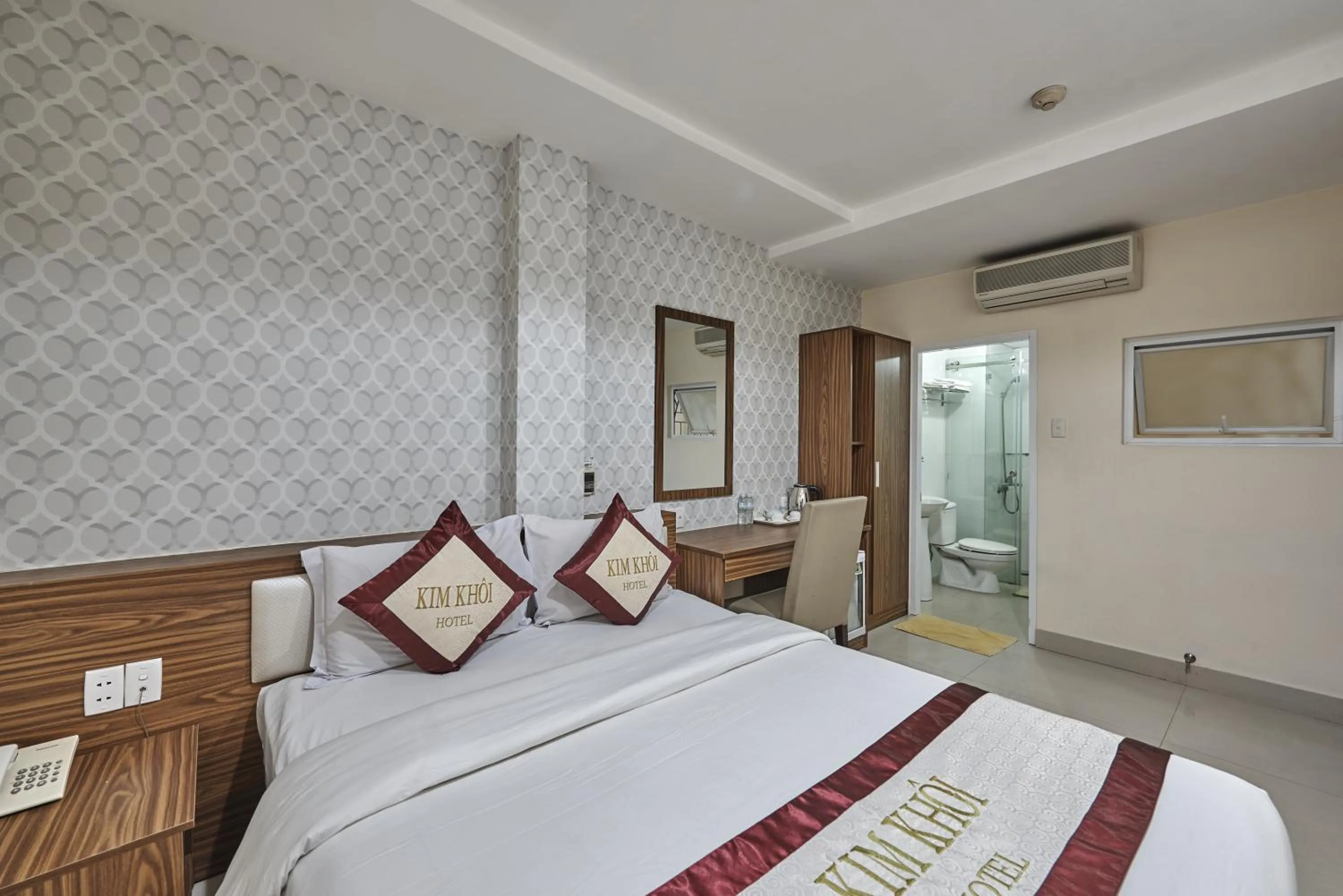 Bed in Kim Khoi Hotel