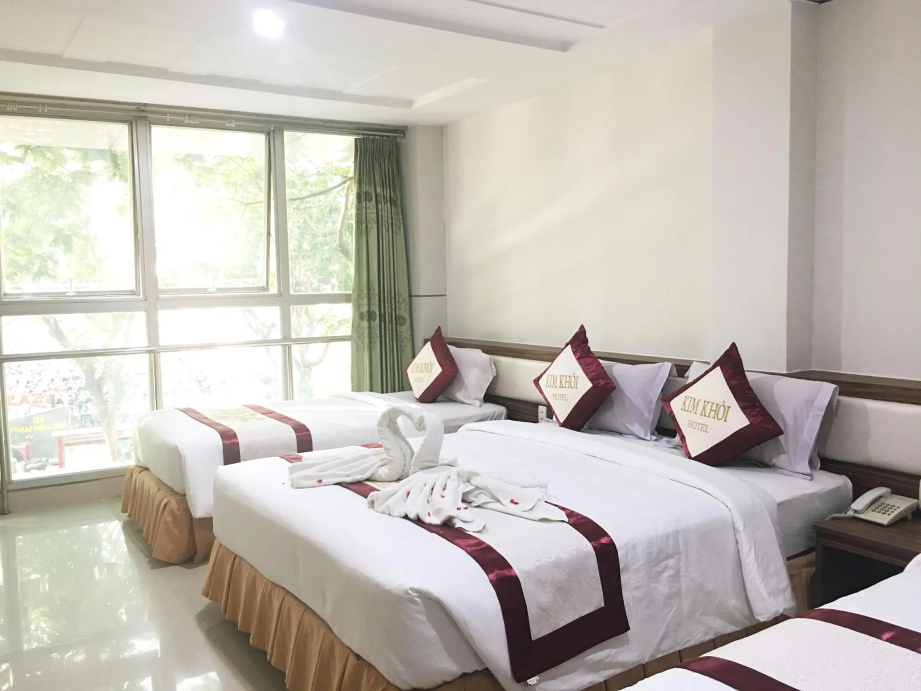 Bed in Kim Khoi Hotel