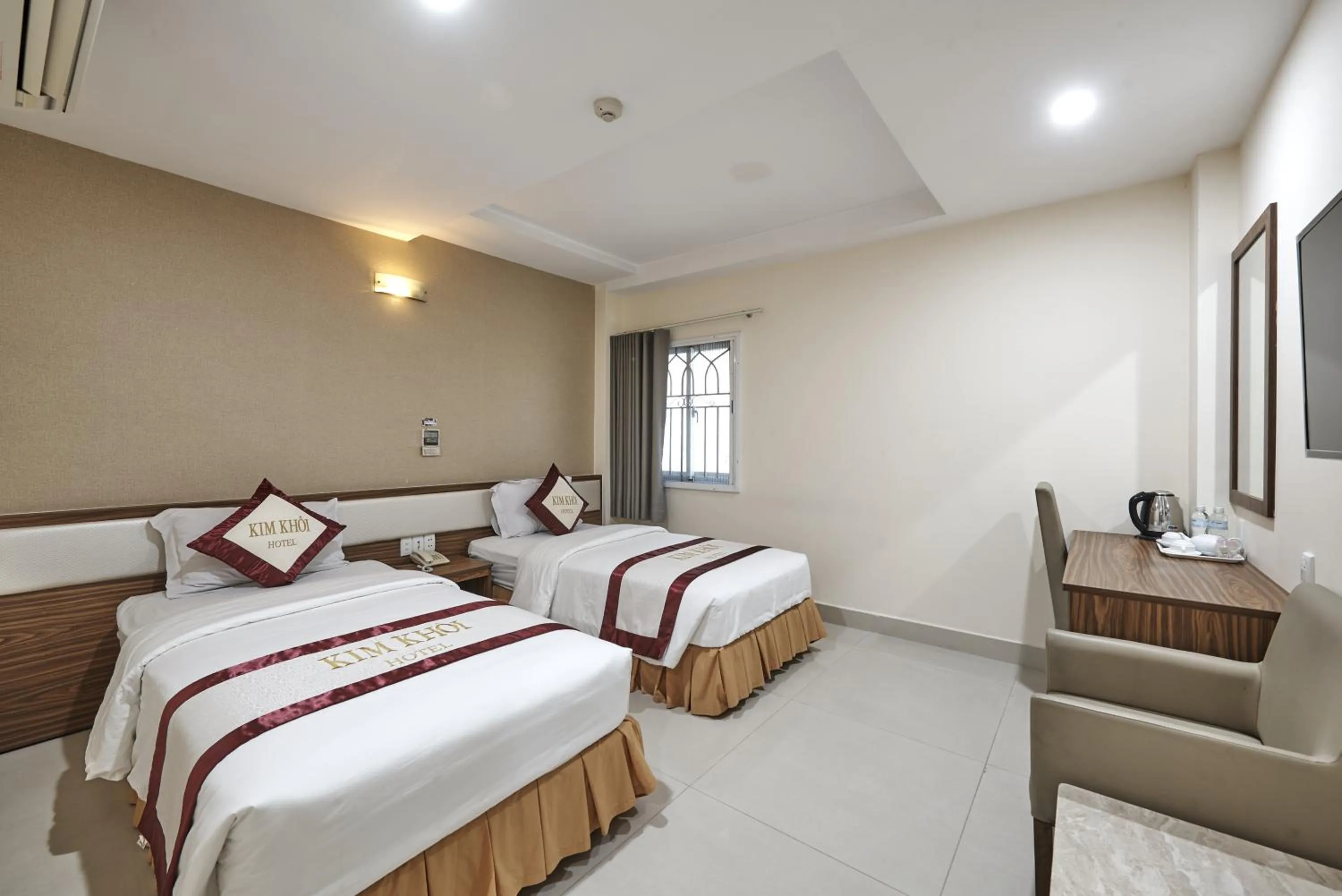 Bed in Kim Khoi Hotel