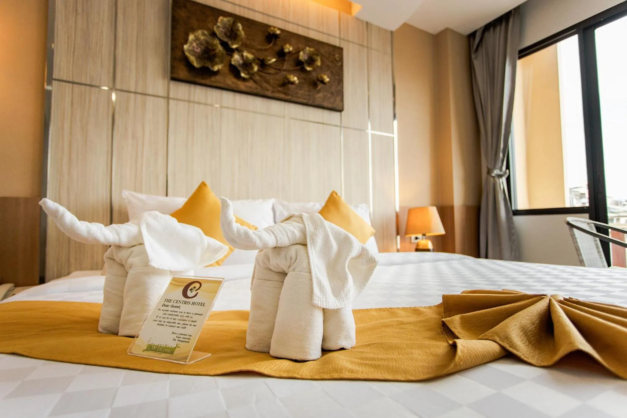 Bed in The Centris Hotel Phatthalung