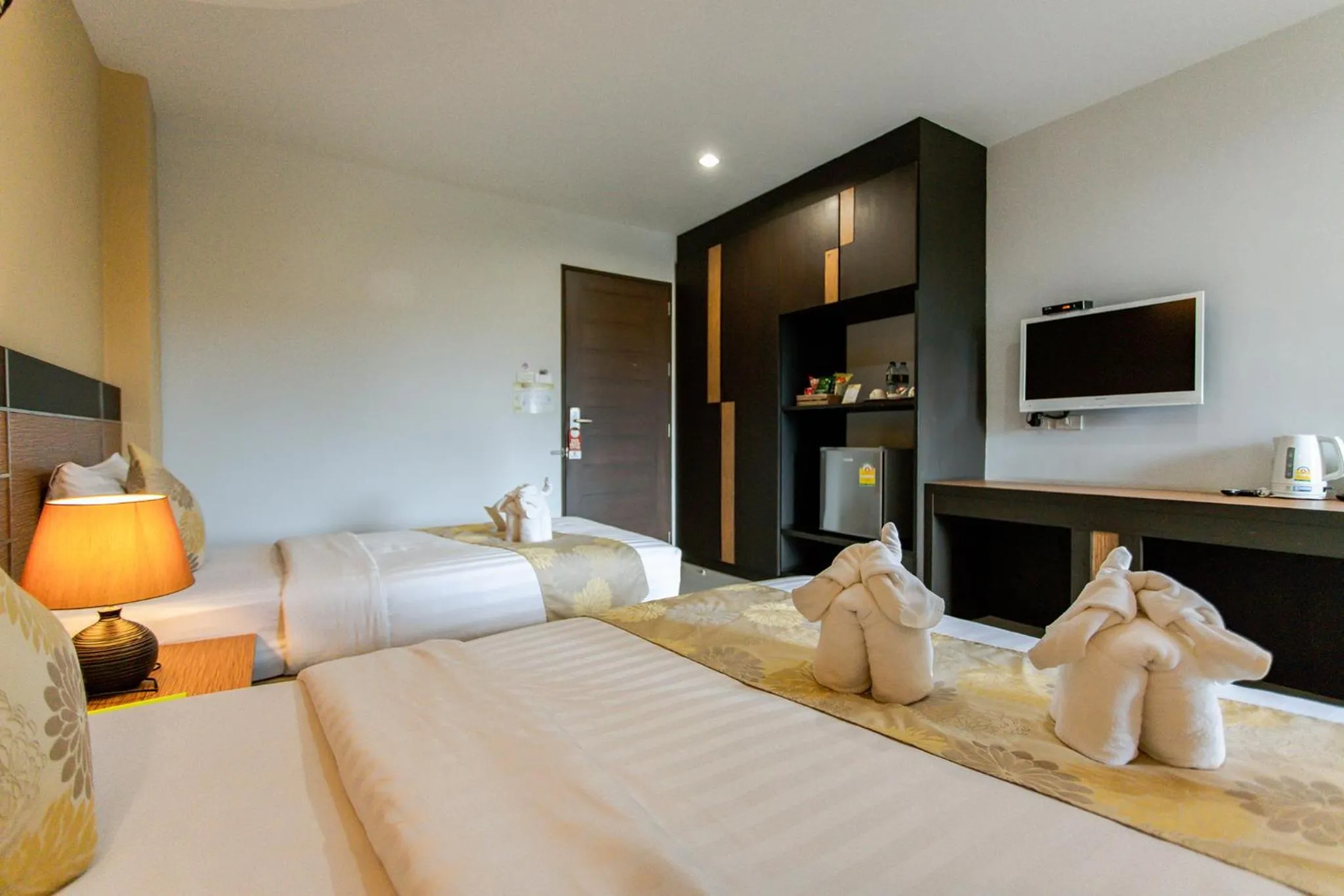 Bed in The Centris Hotel Phatthalung