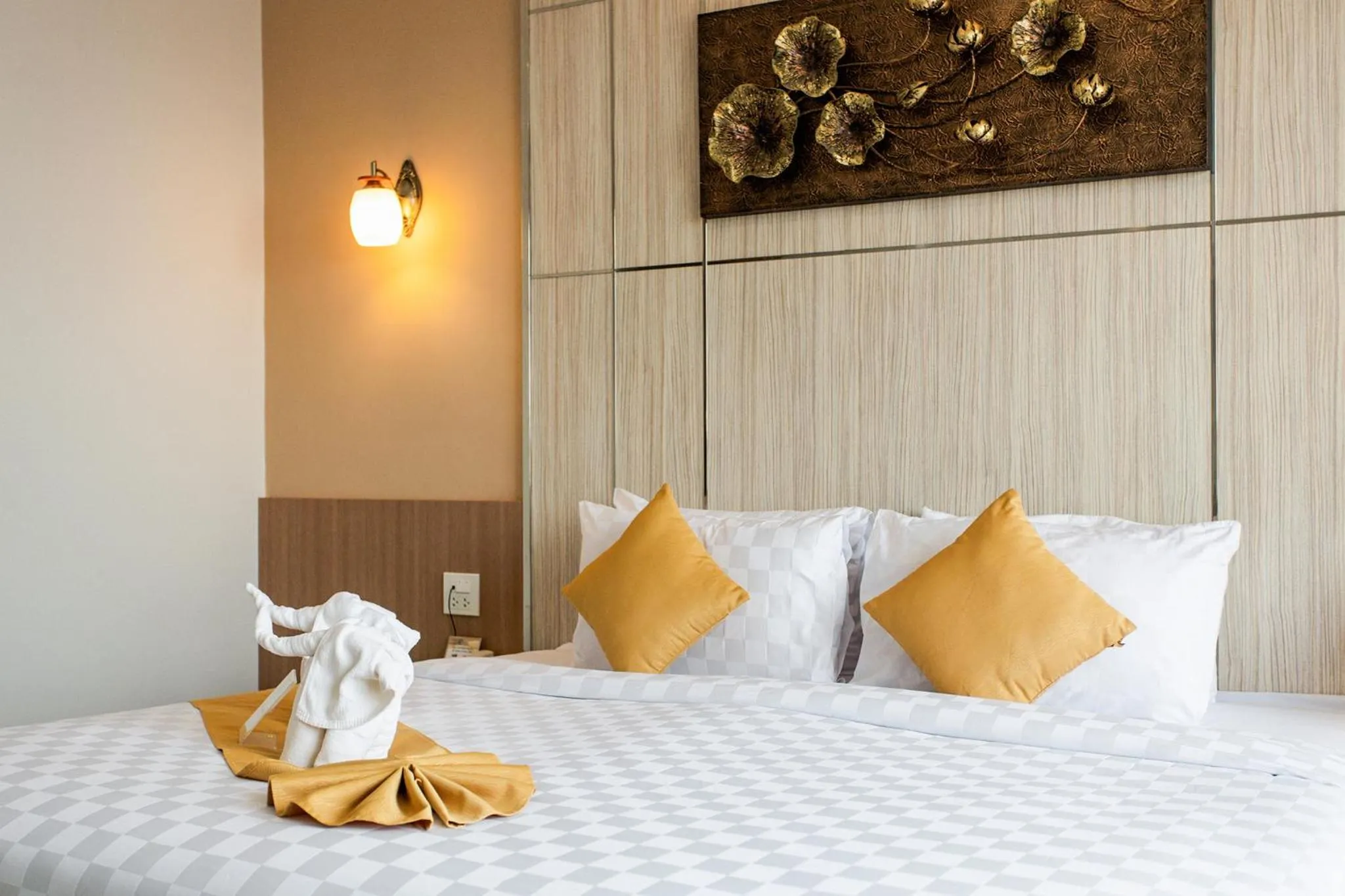 Bed in The Centris Hotel Phatthalung