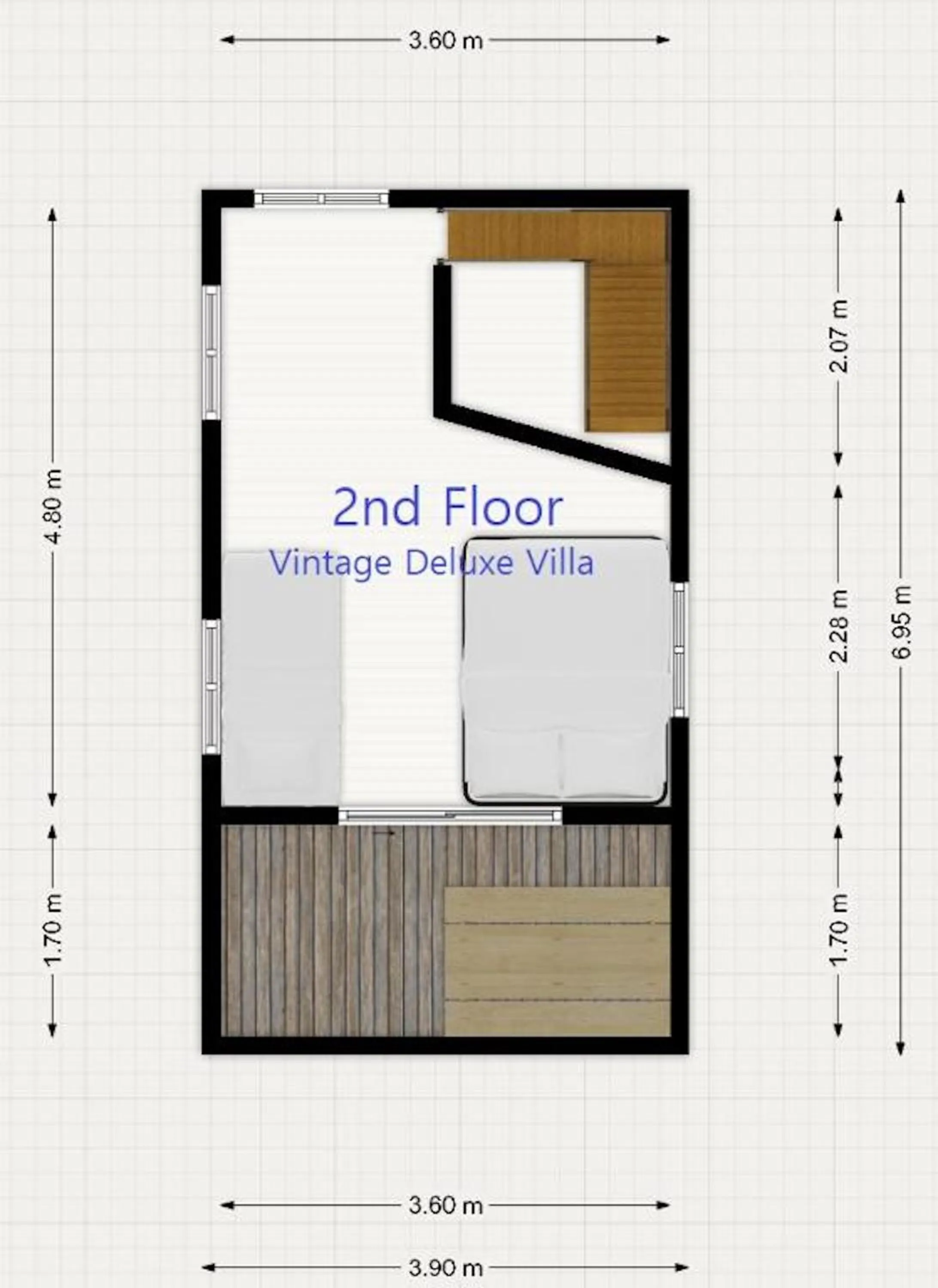 Floor plan in Jungmun Log Pension & Resort
