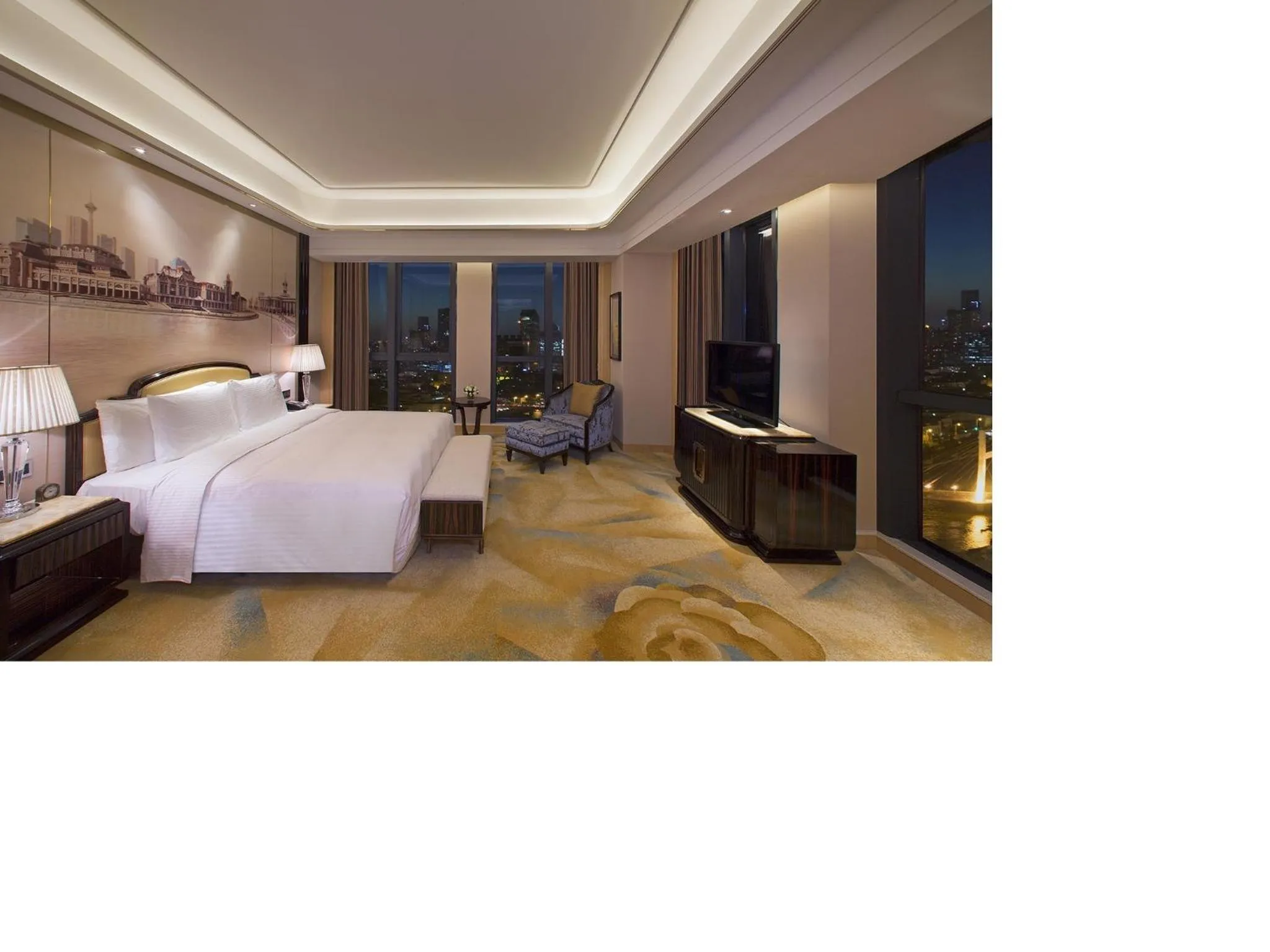 Bedroom, Bed in Wanda Vista Tianjin