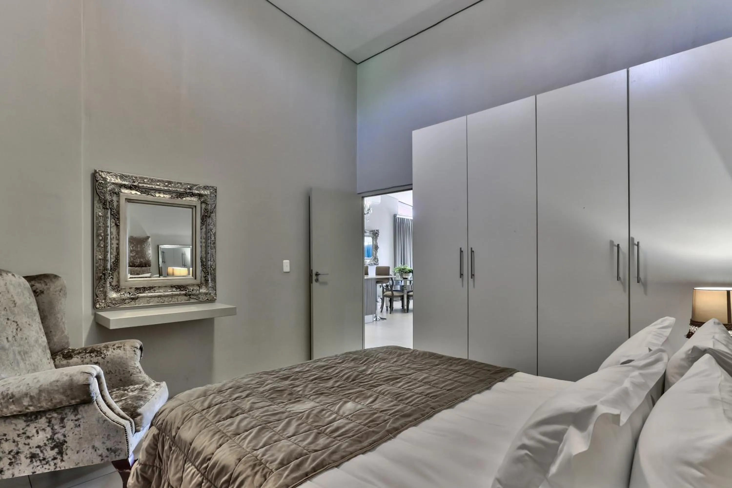 Bed in Heritage Square Apartments