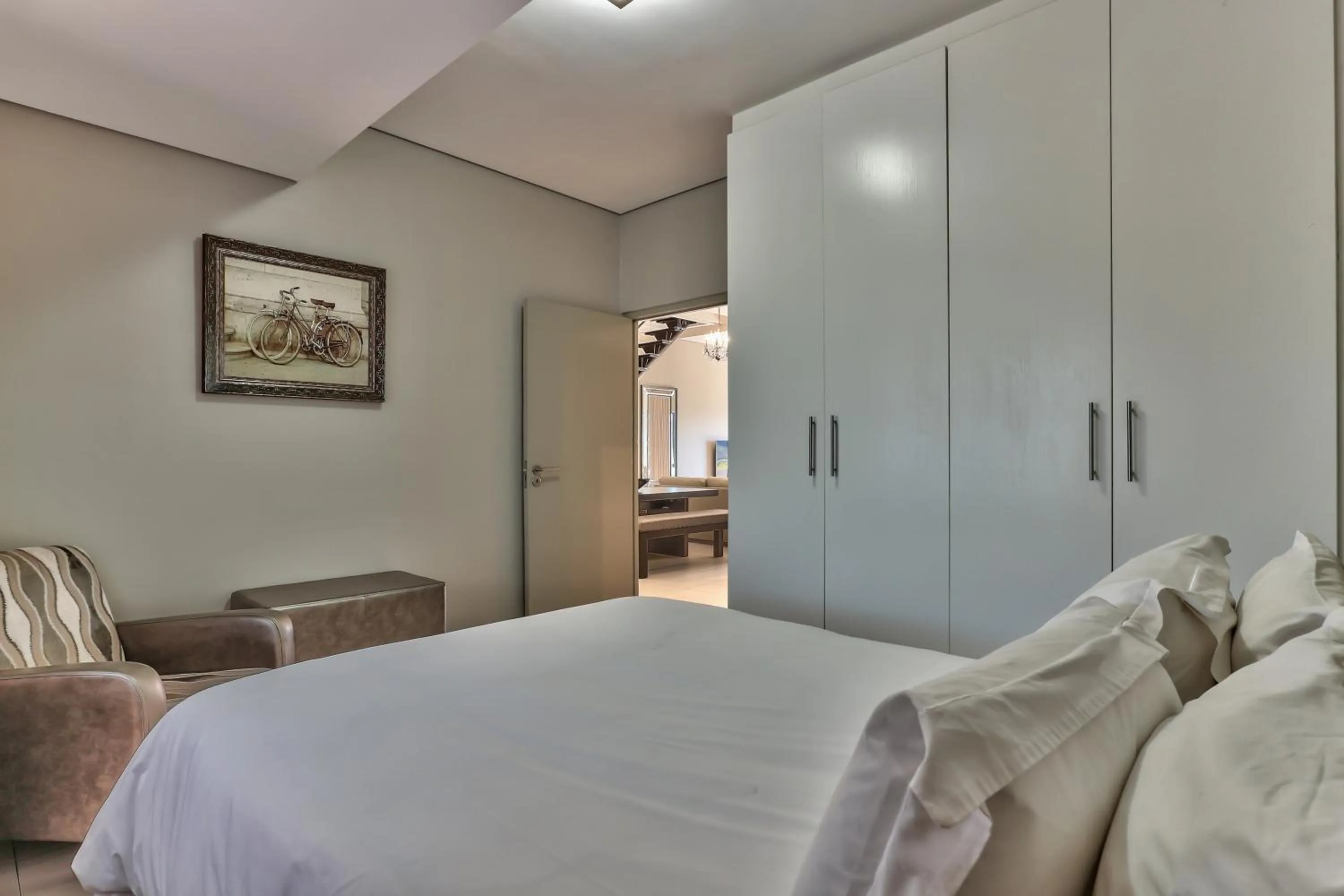 Bed in Heritage Square Apartments