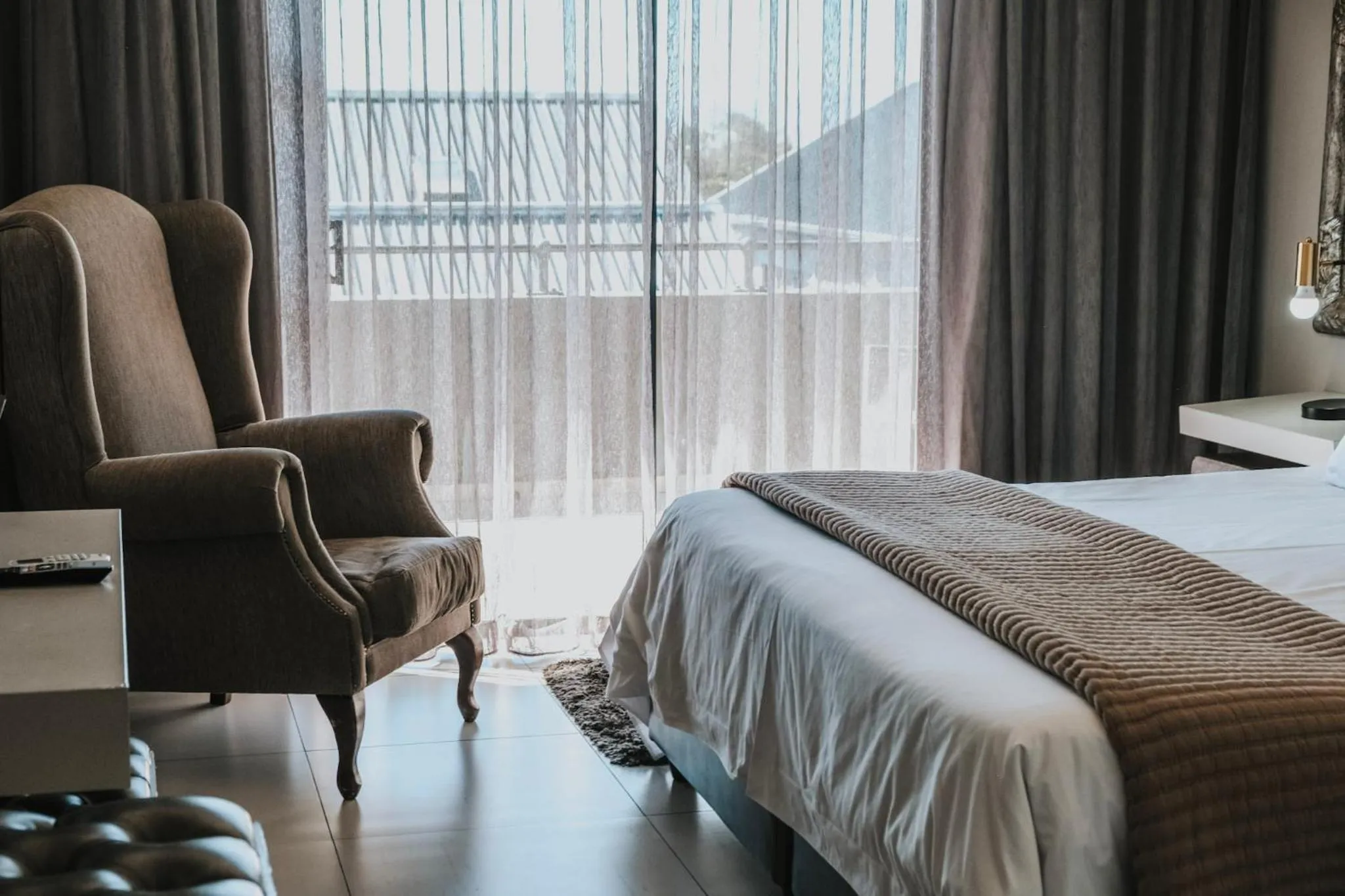 Bed in Heritage Square Apartments