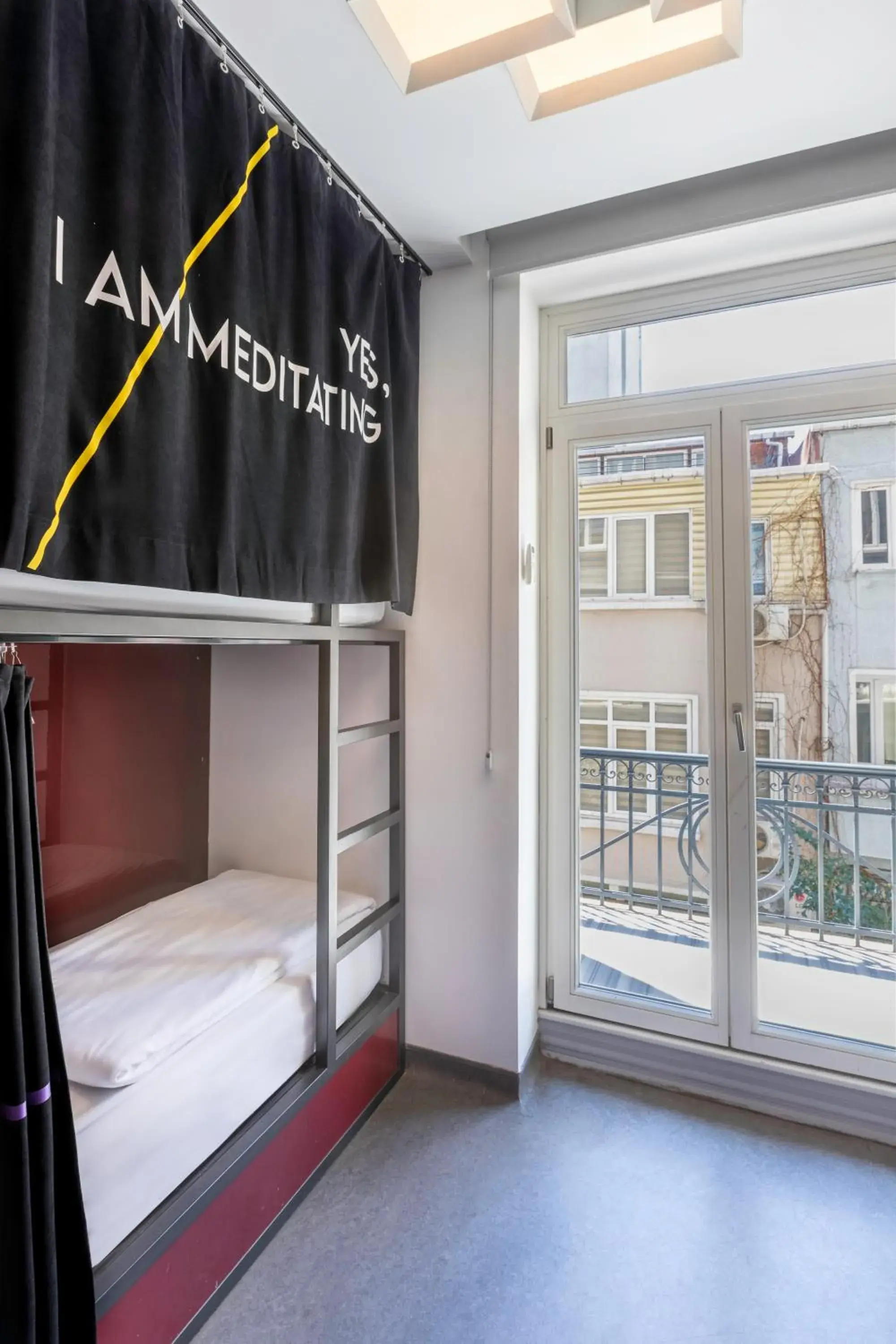 Quadruple Room with Shared Bathroom and Balcony in Wabi Hostels Quadruple Room with Shared Bathroom and Balcony in Wabi Hostels