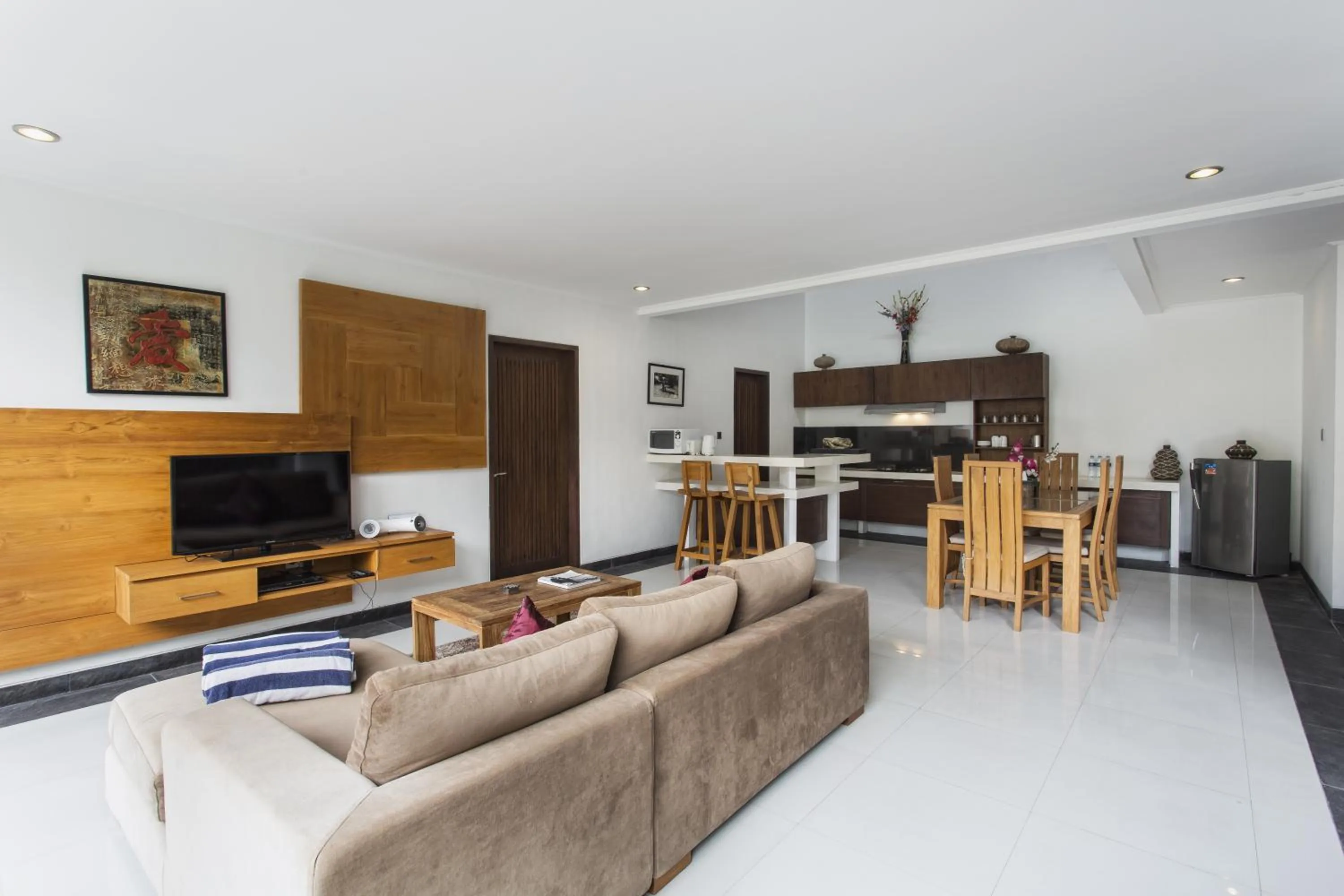 Kitchen or kitchenette in Delu Villas & Suite