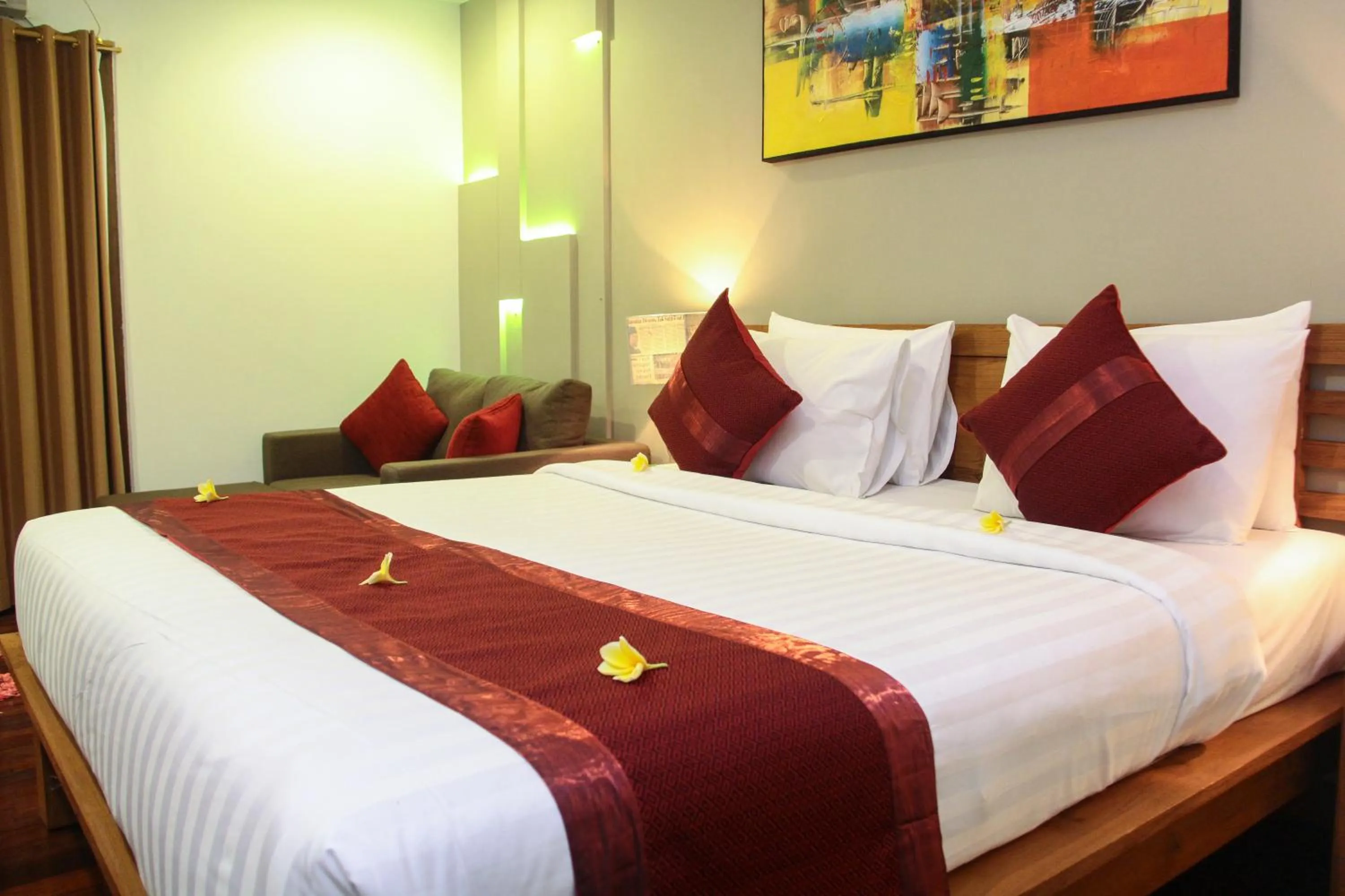 Bedroom, Bed in Delu Villas & Suite