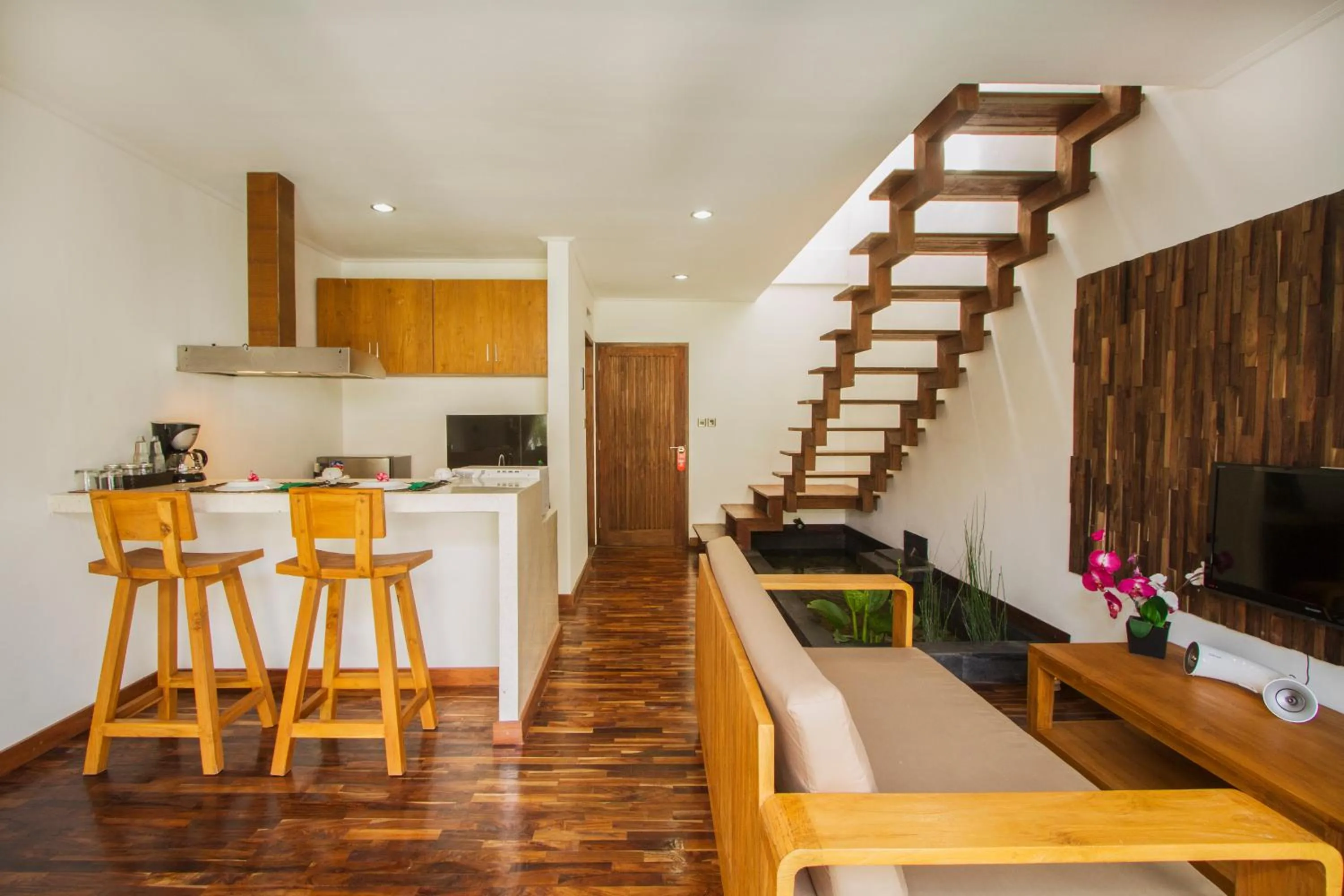 Kitchen or kitchenette in Delu Villas & Suite