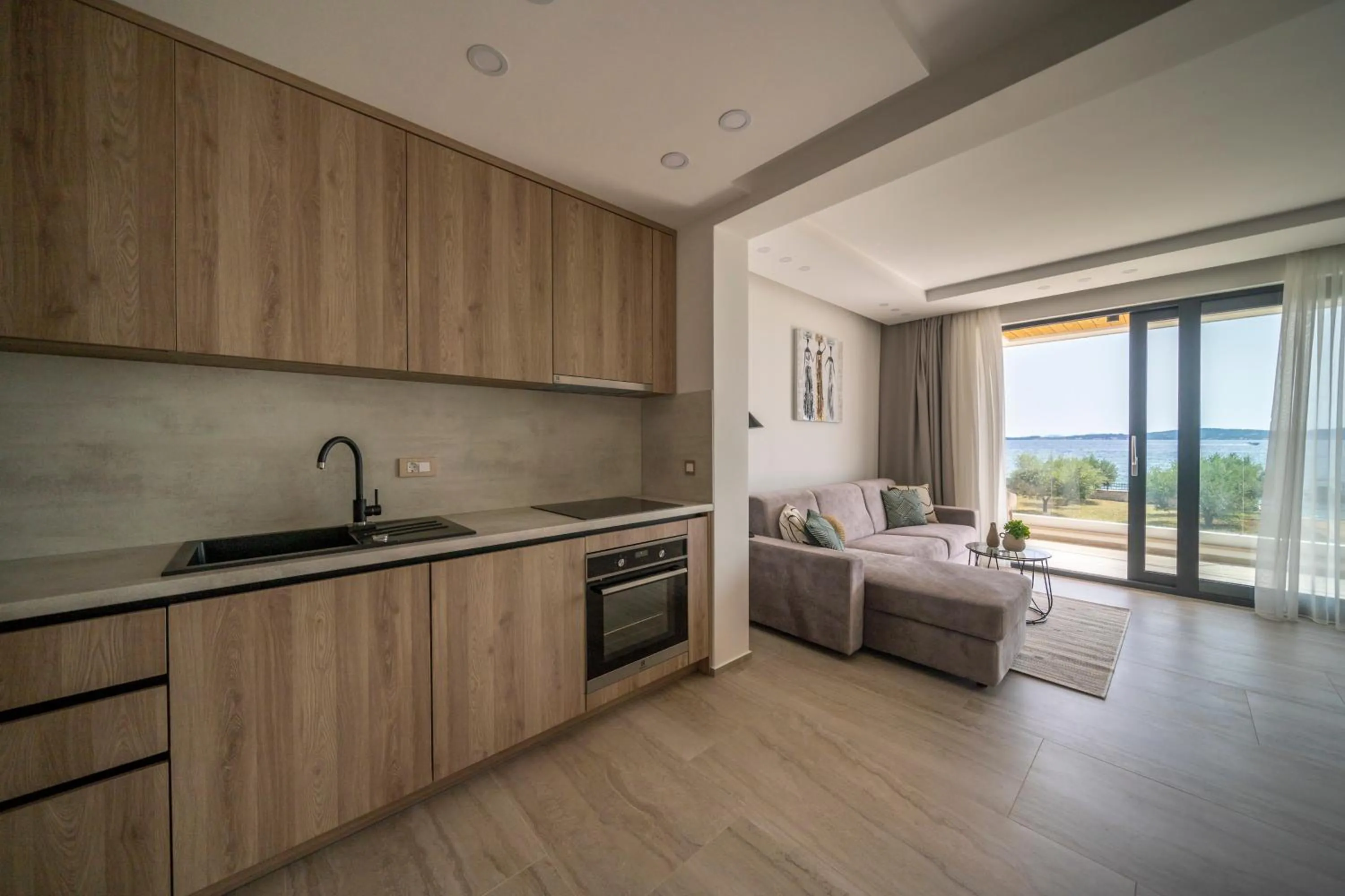 kitchen, Bed in DʻArt Villa