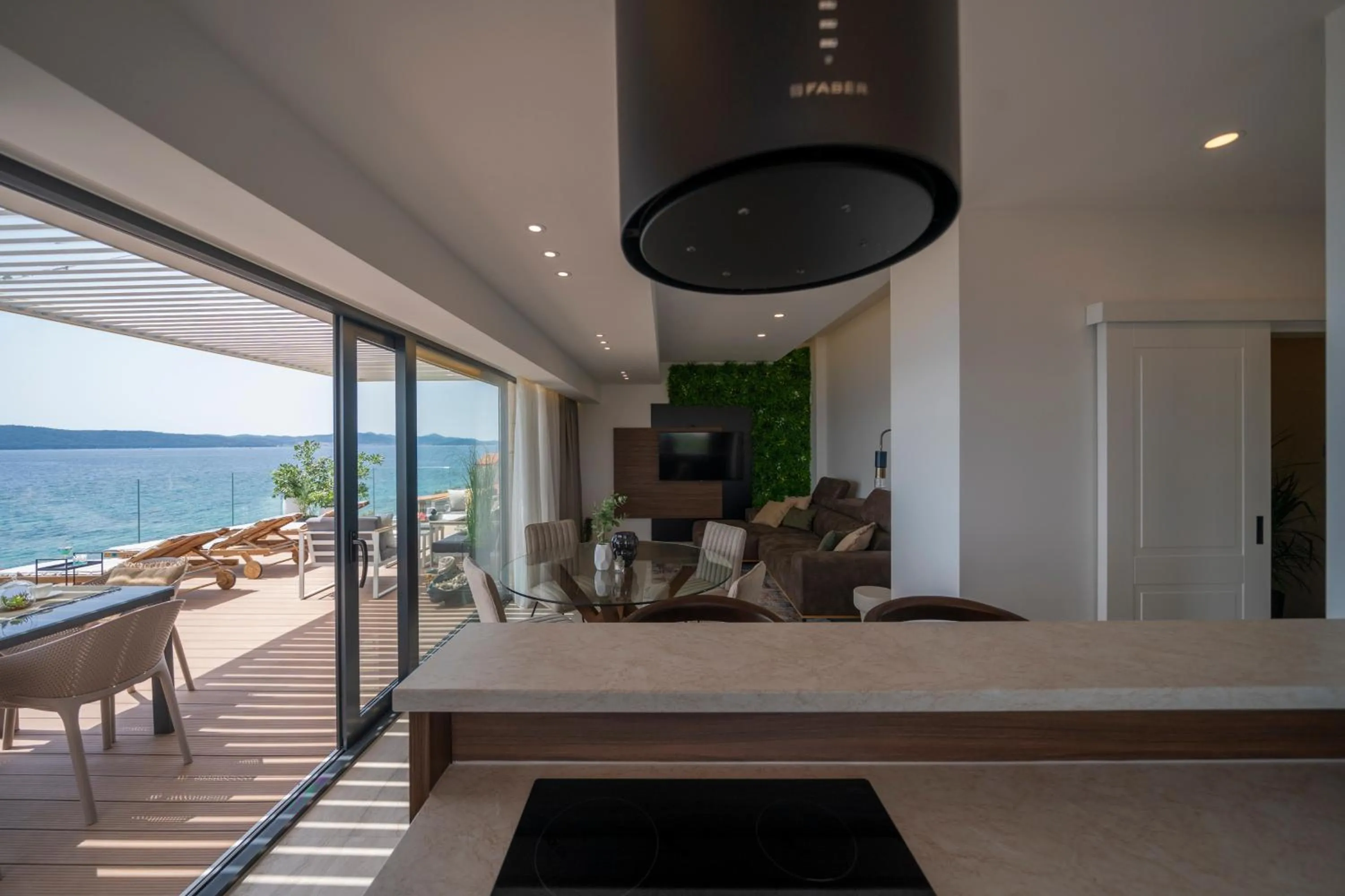 kitchen, Bed in DʻArt Villa