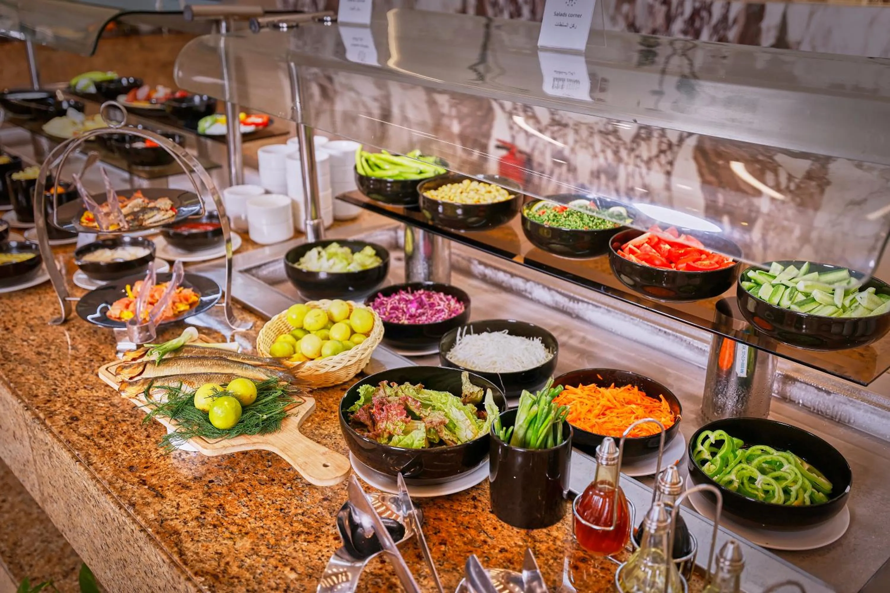 Buffet breakfast in Helnan Mamoura Hotel & Events Center