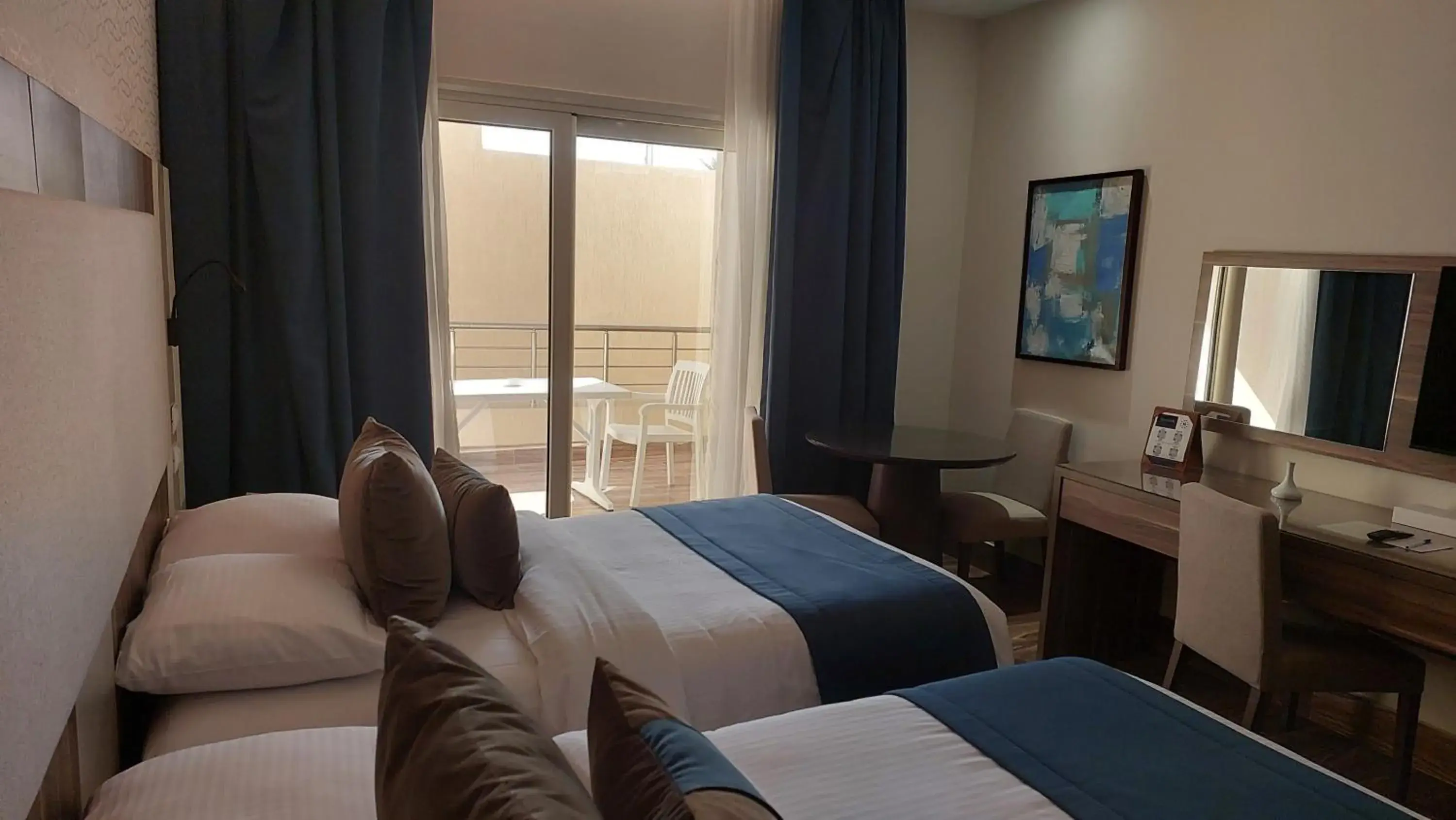 View (from property/room), Bed in Helnan Mamoura Hotel & Events Center View (from property/room), Bed in Helnan Mamoura Hotel & Events Center