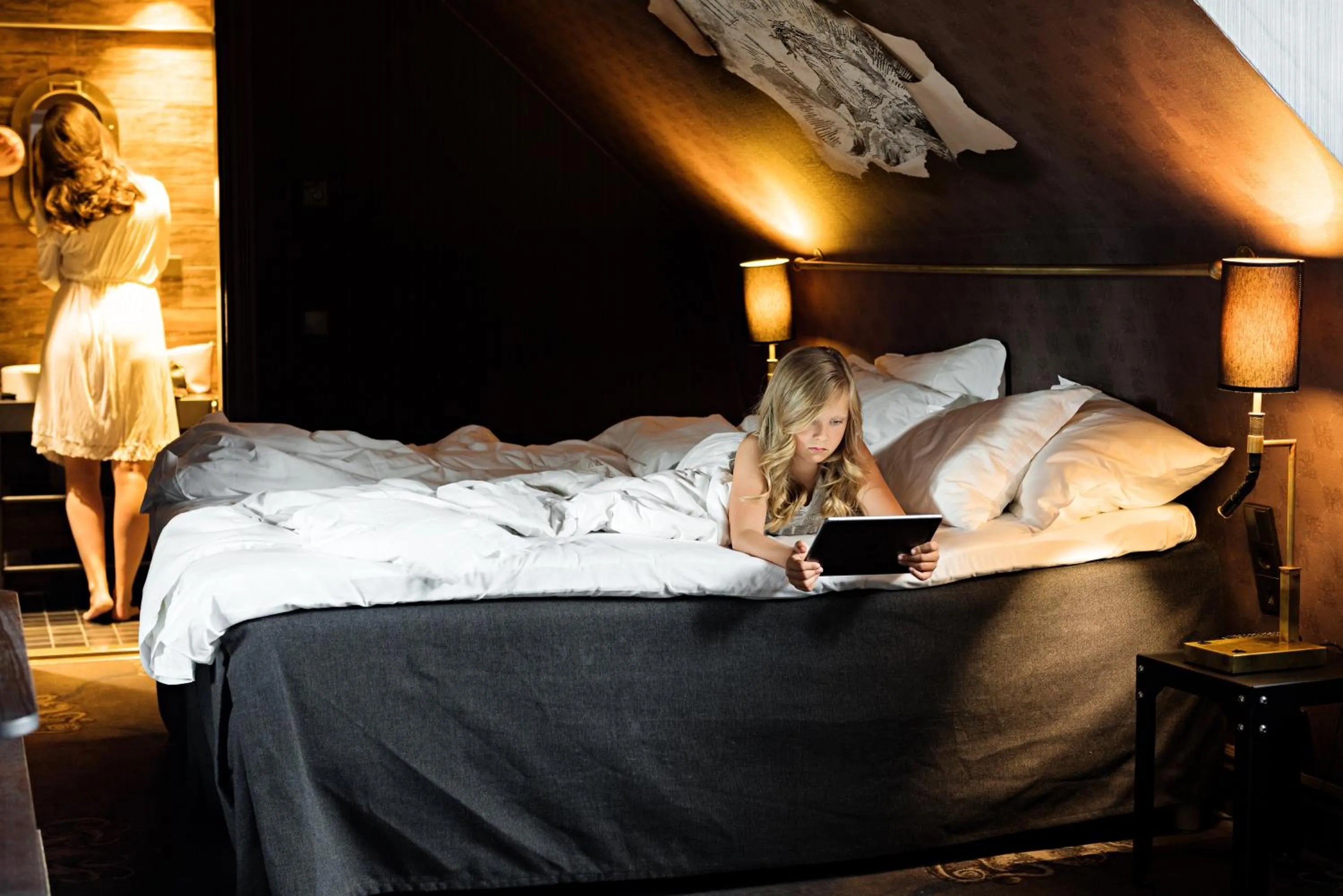 Photo of the whole room, Bed in Stora Hotellet; BW Premier Collection