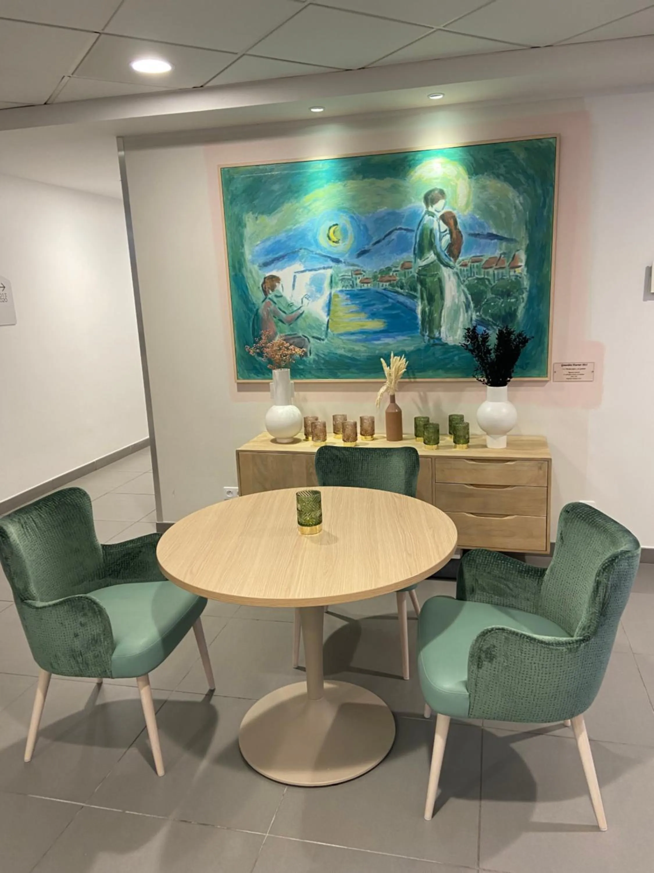 Seating area in Domitys Le Parc Saint Germain