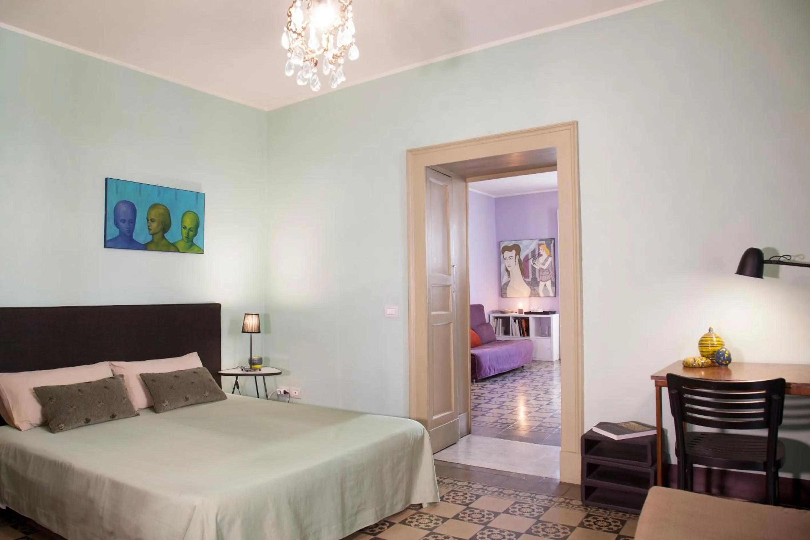 Bedroom, Bed in Tre Vie apARTment con terrazza