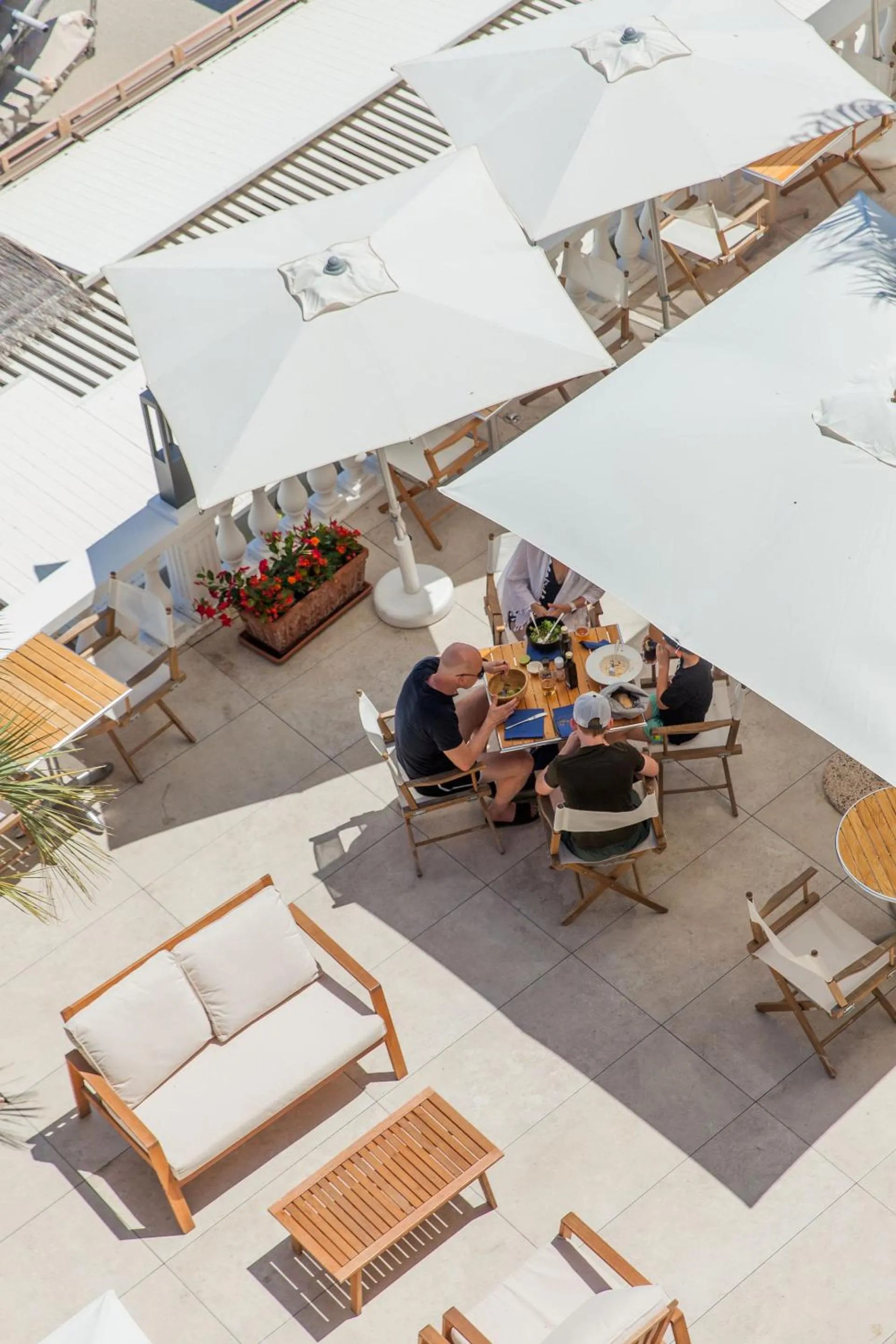 Patio in Hotel Golfo e Palme