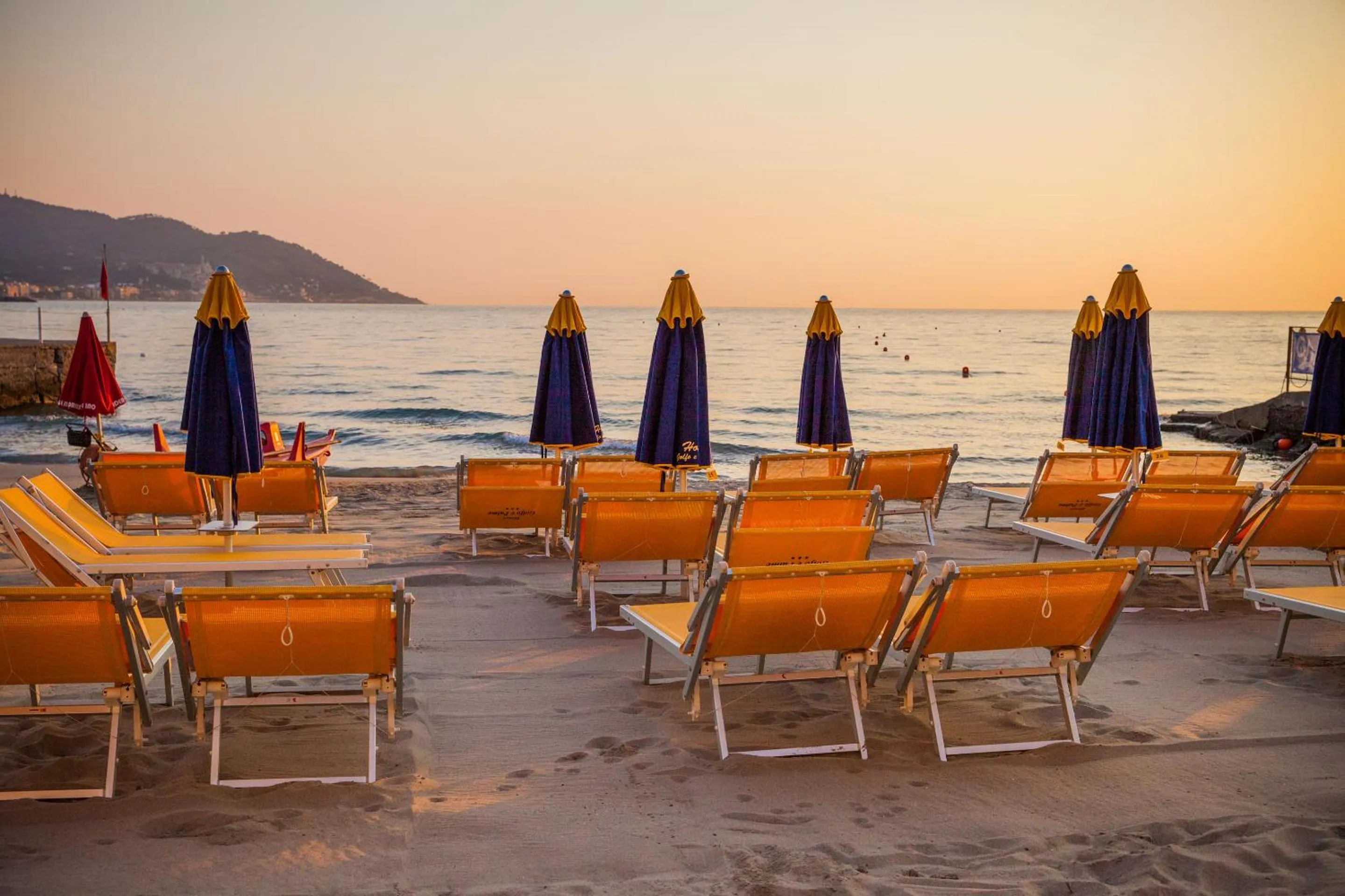 Beach in Hotel Golfo e Palme