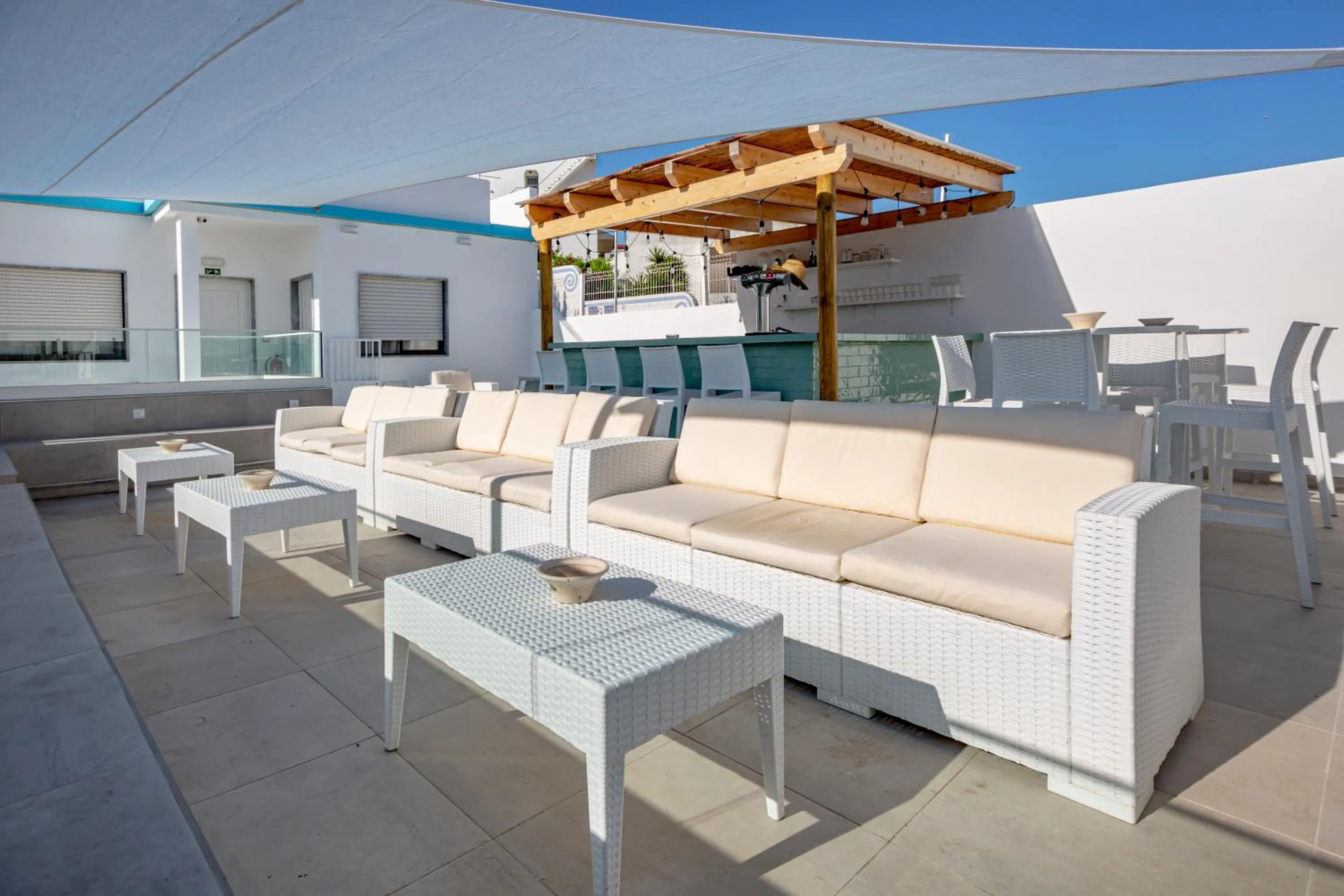 Patio in Sun Lovers Hostel