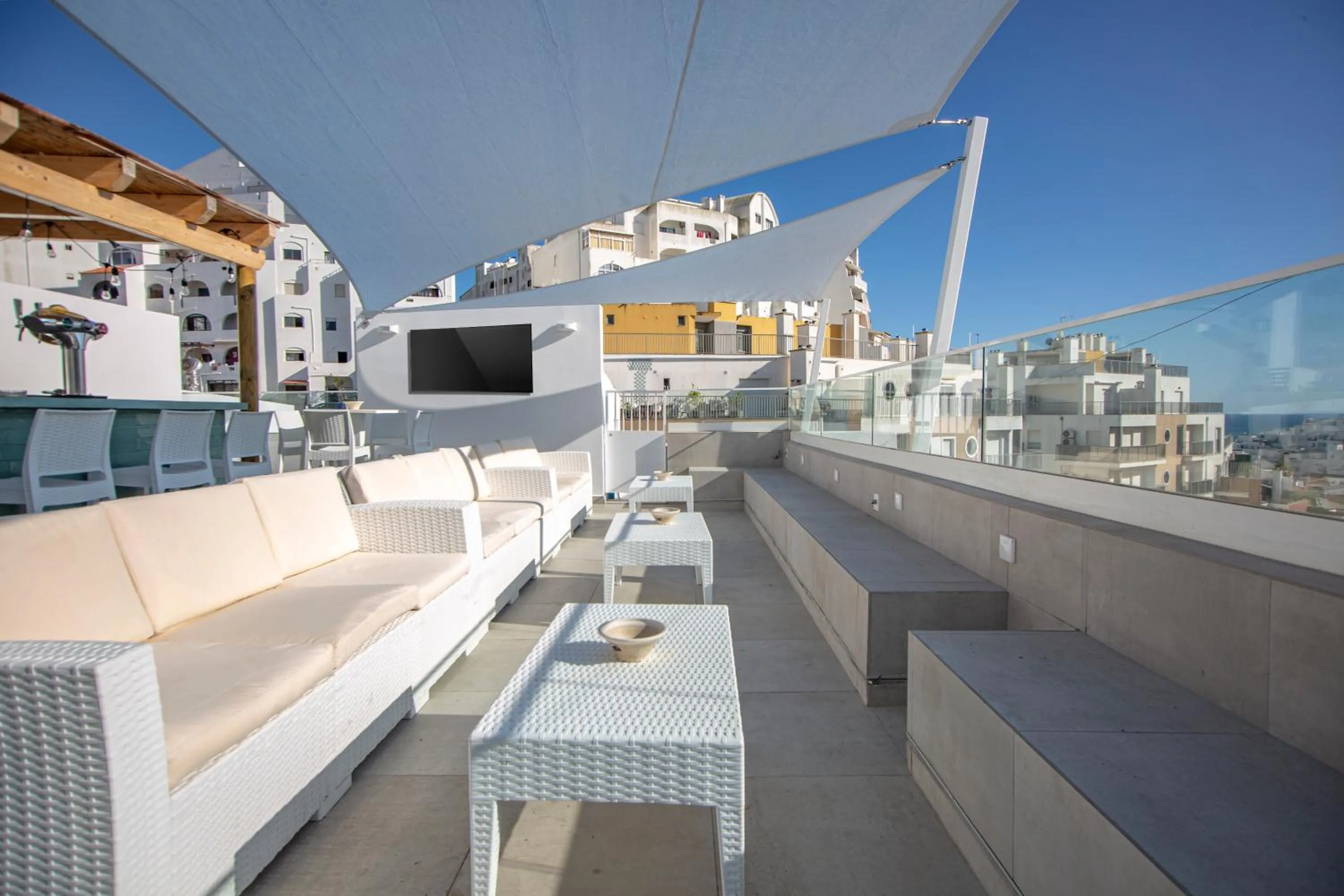Patio in Sun Lovers Hostel