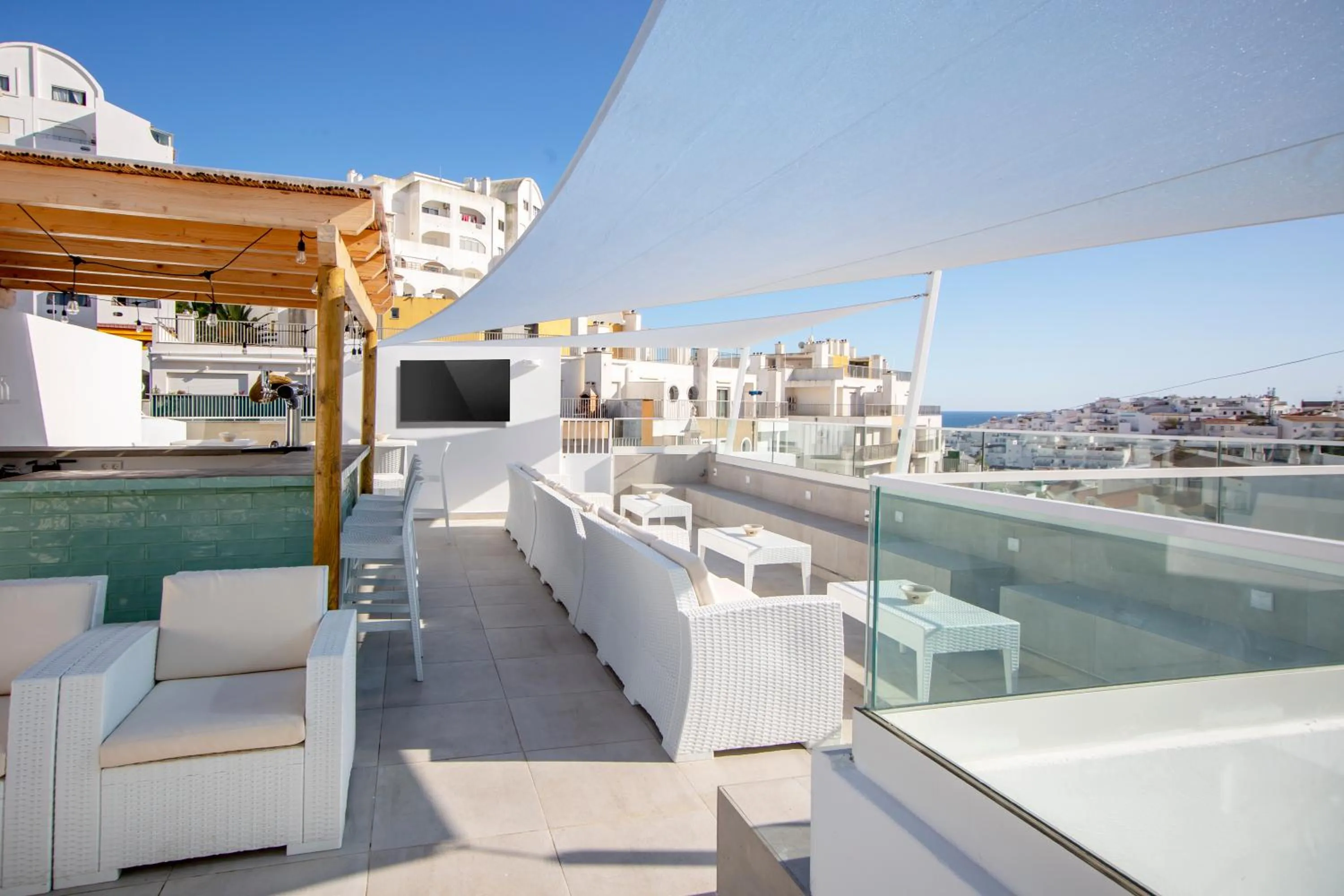 Patio in Sun Lovers Hostel