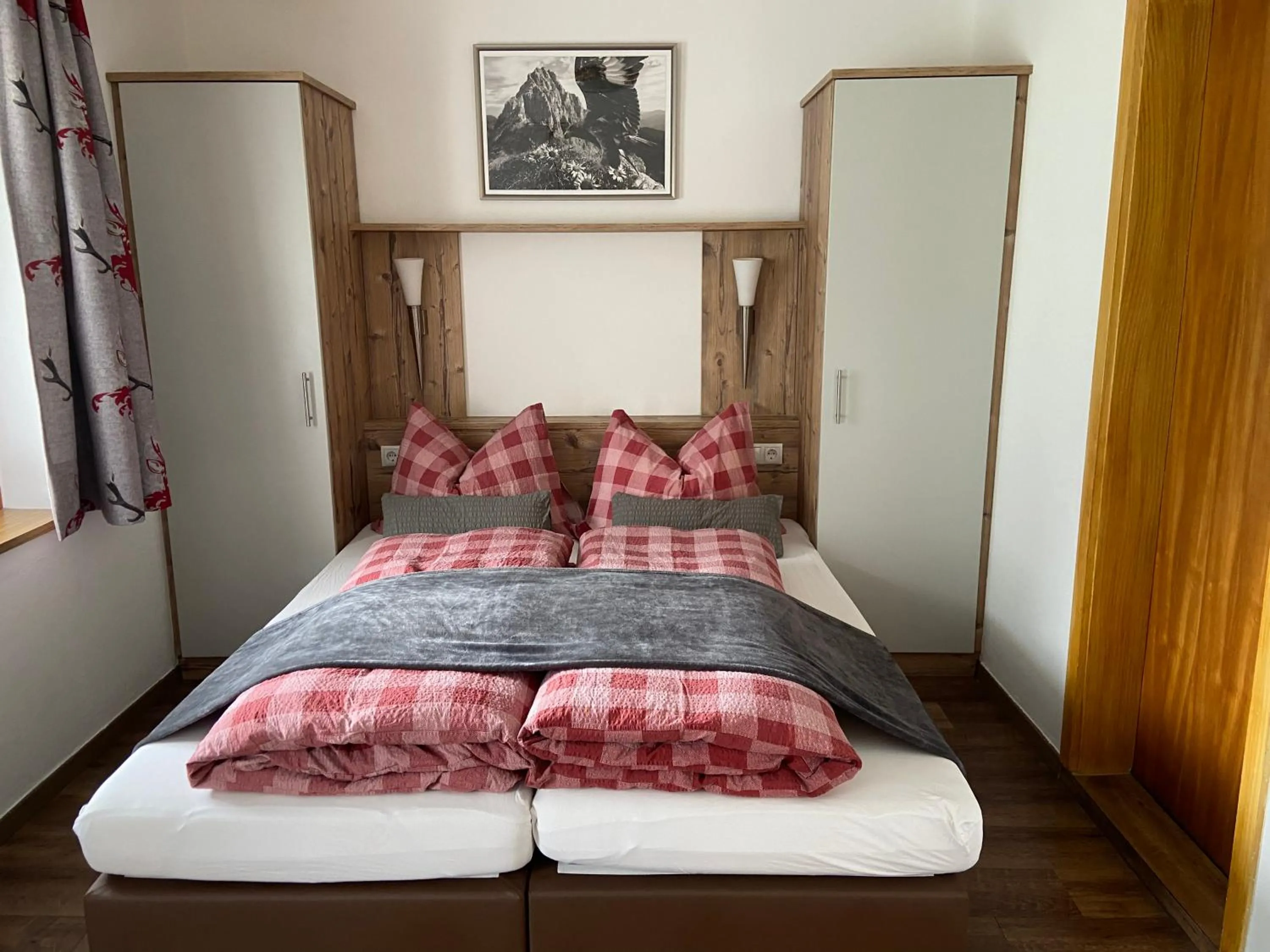 Bed in Hotel Erika