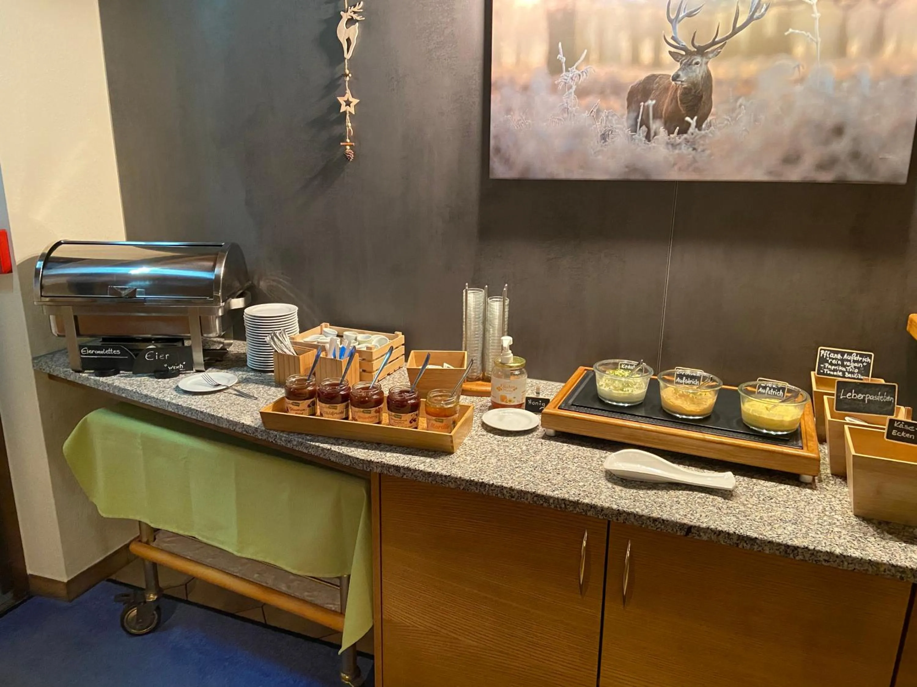 Buffet breakfast in Hotel Erika