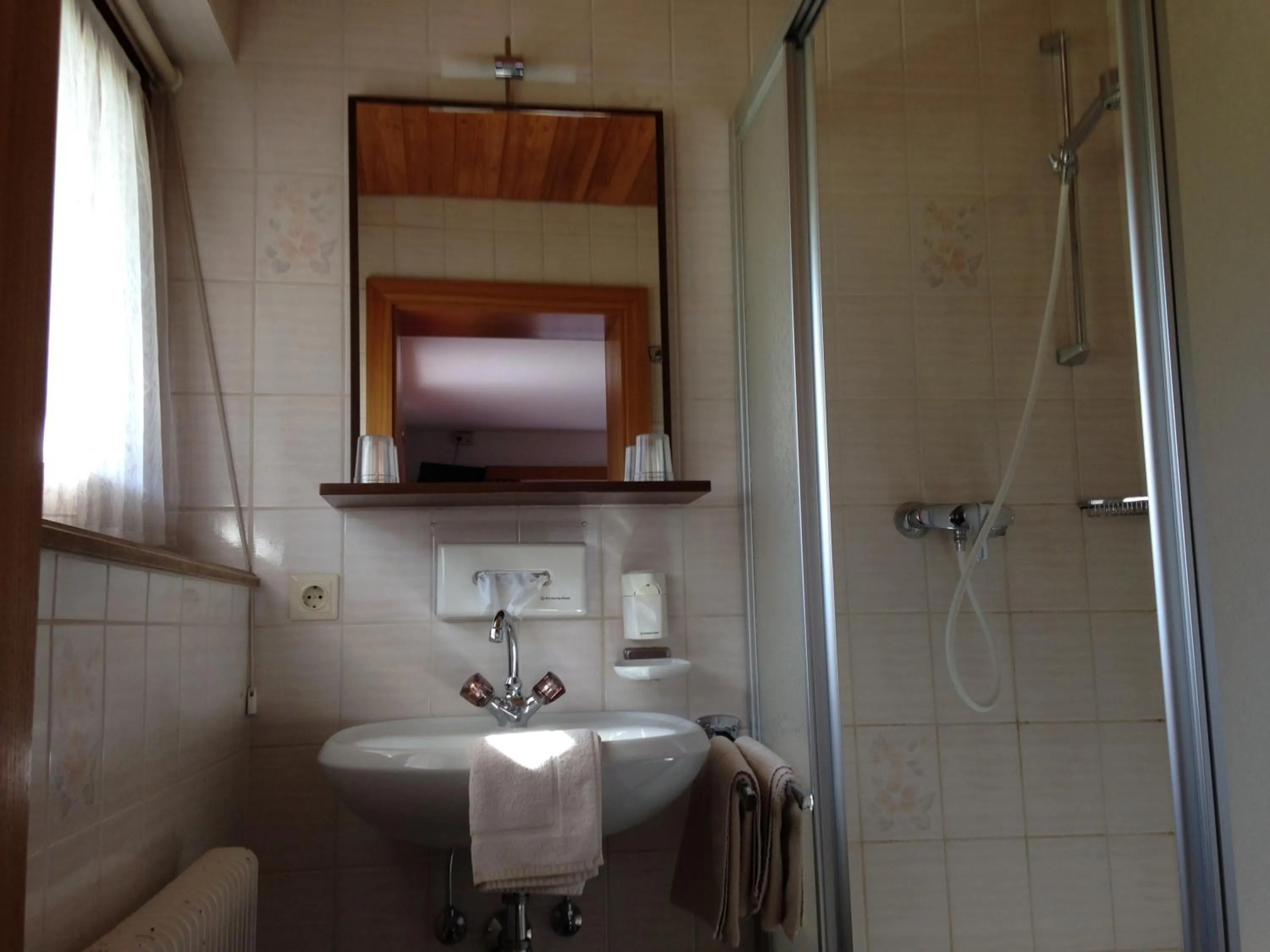Shower in Hotel Erika