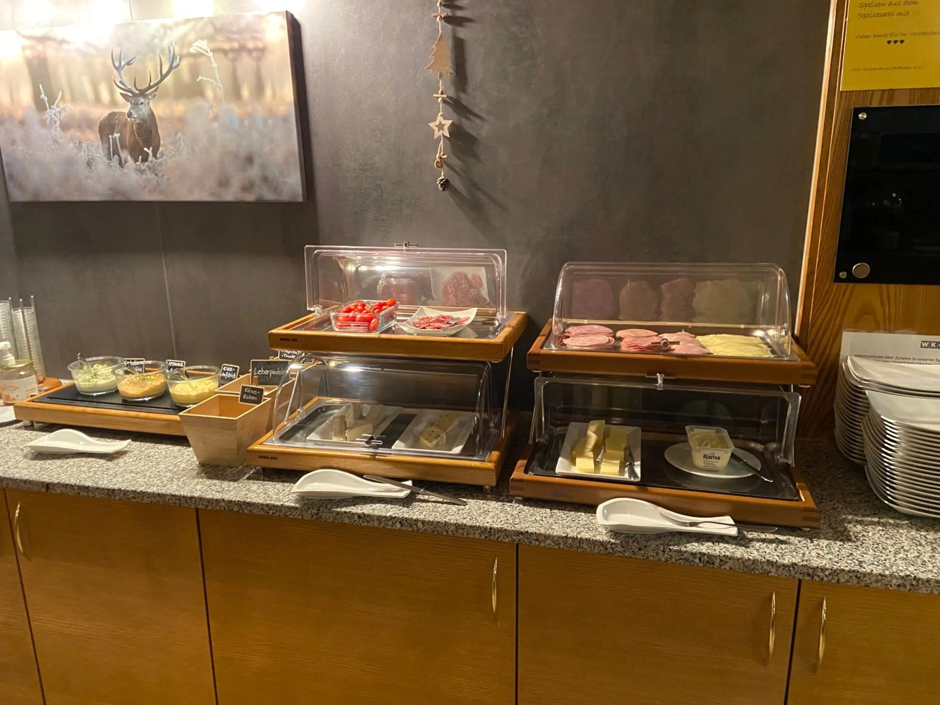 Buffet breakfast in Hotel Erika