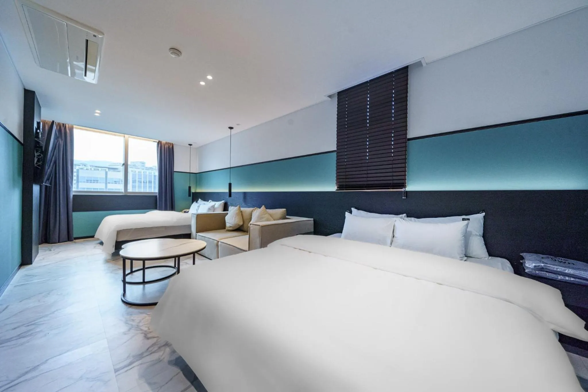 Bed in Wonju Central Hotel