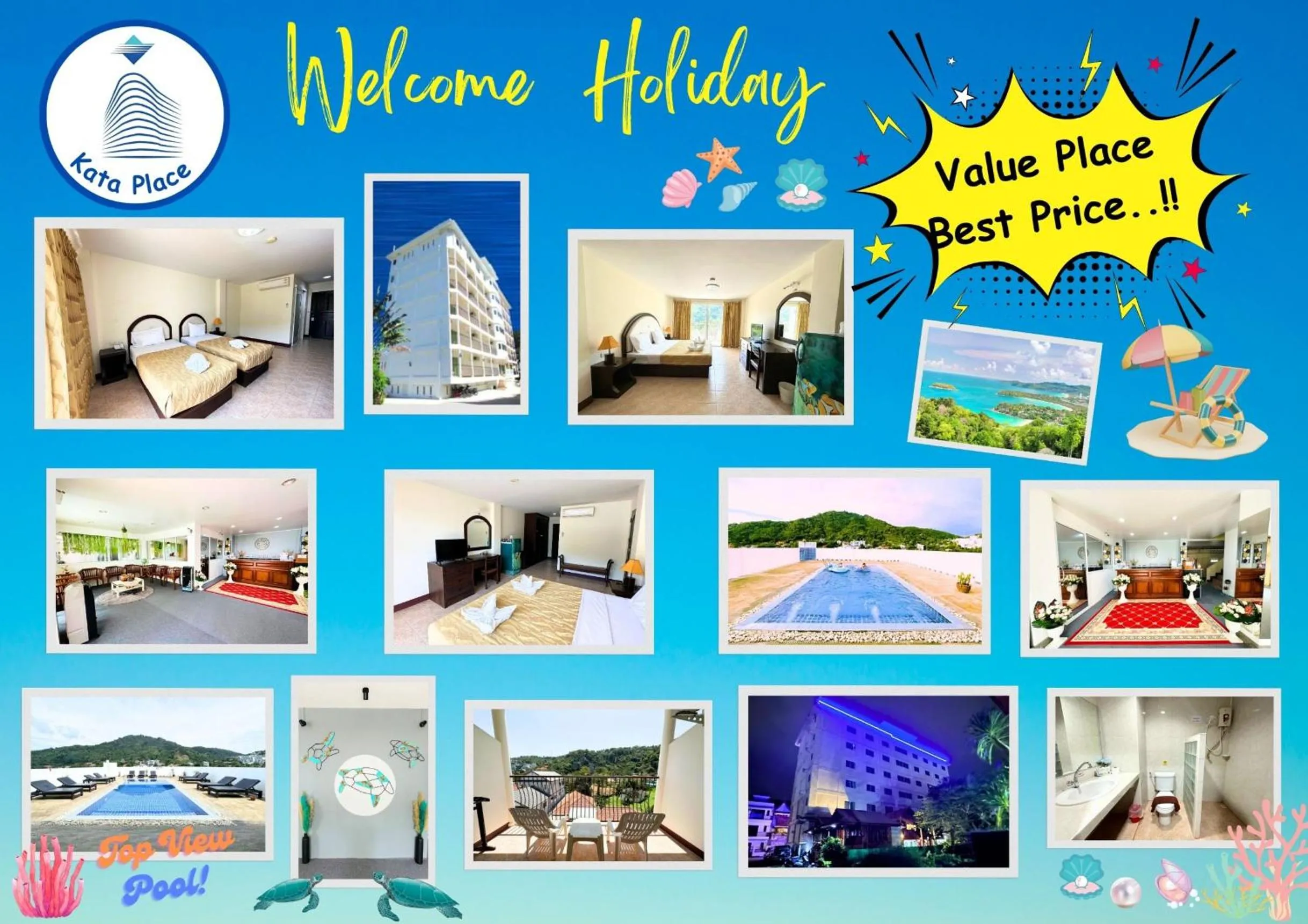 Logo/Certificate/Sign in Kata Place Hotel