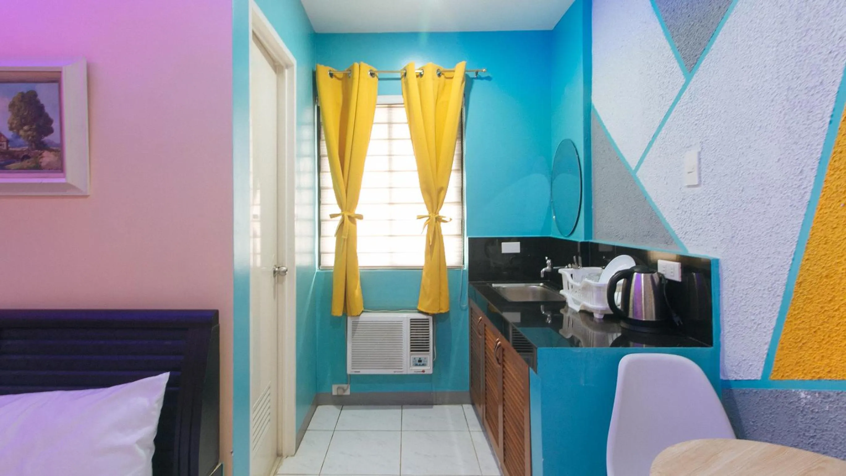 Kitchen or kitchenette, Bed in 4720 Silverio Suites Paranaque City