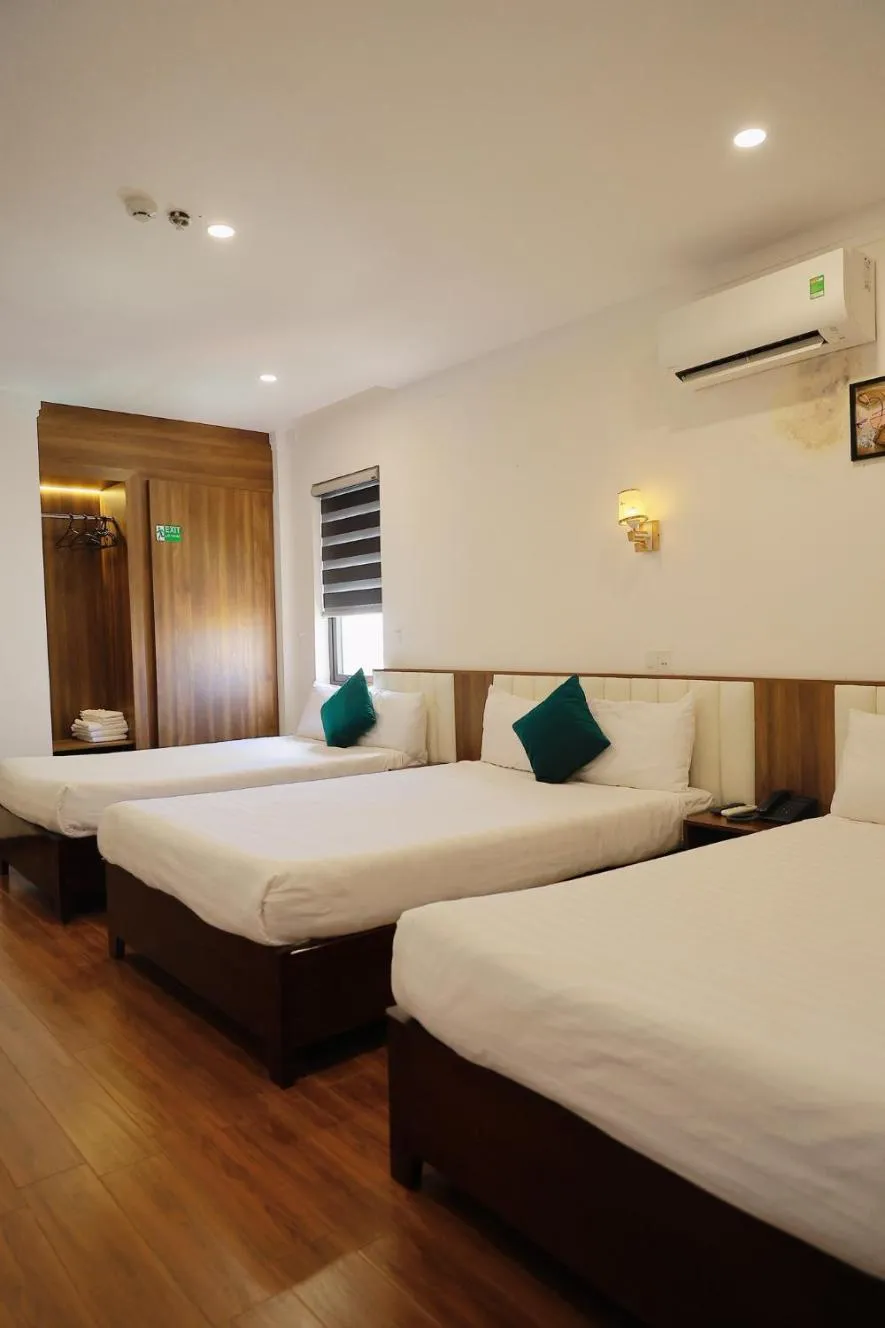 Bed in Le Centre Pleiku Hotel