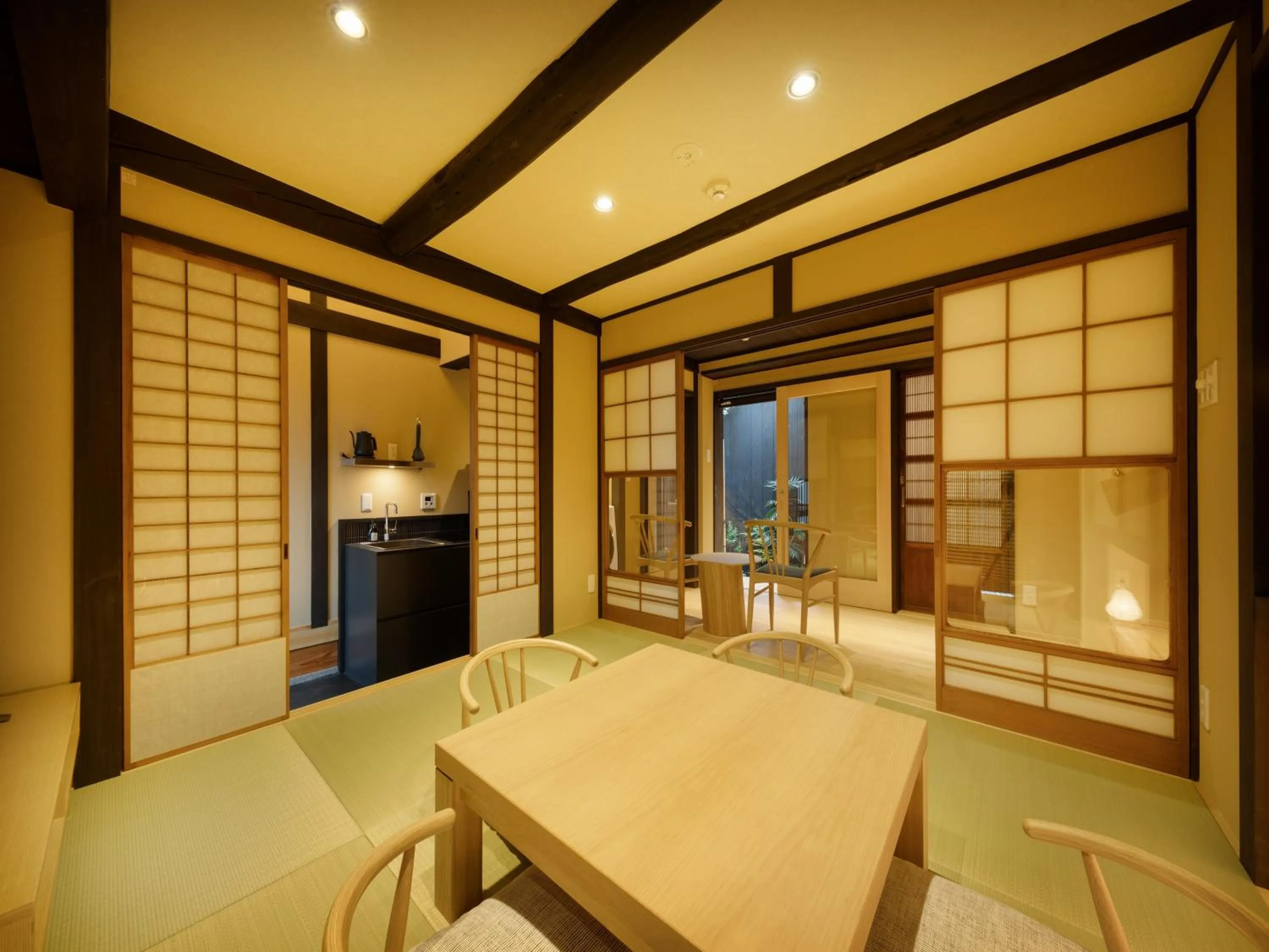 Living room in Tsumugi GionShirakawa